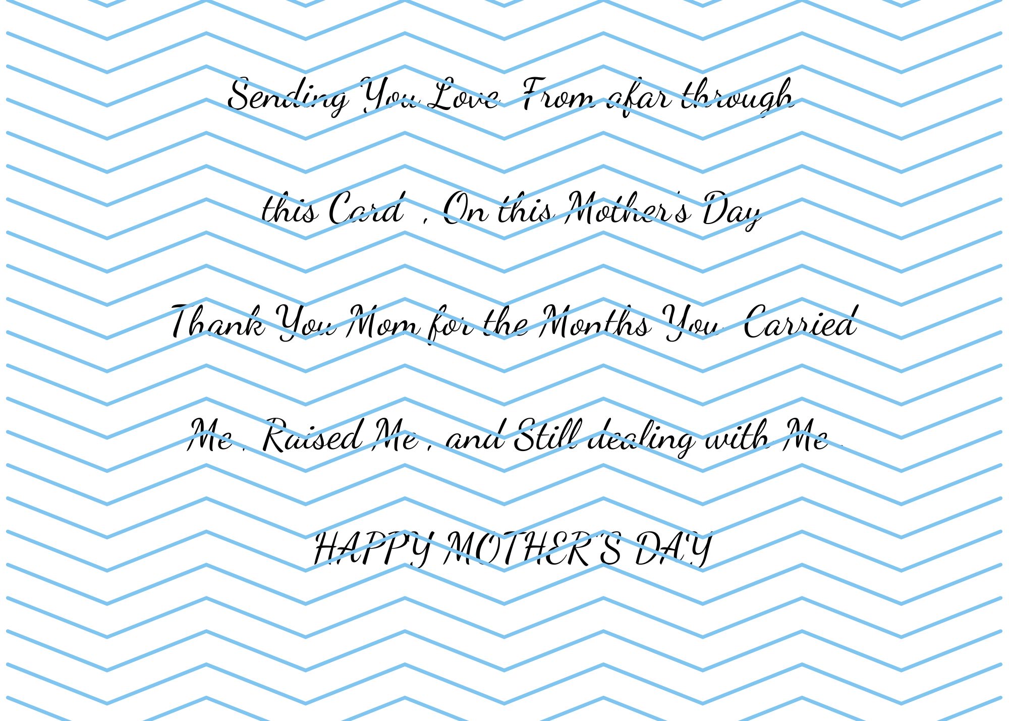 Mothers Day Greeting Card Peach 5