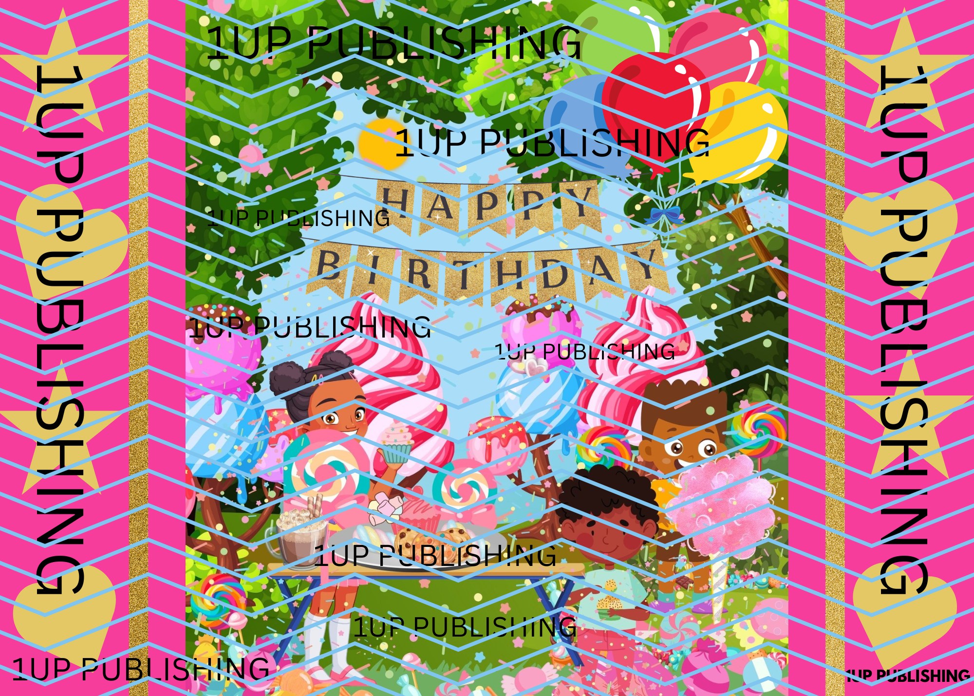 Awakening o Candy Town Birthday Greeting Card