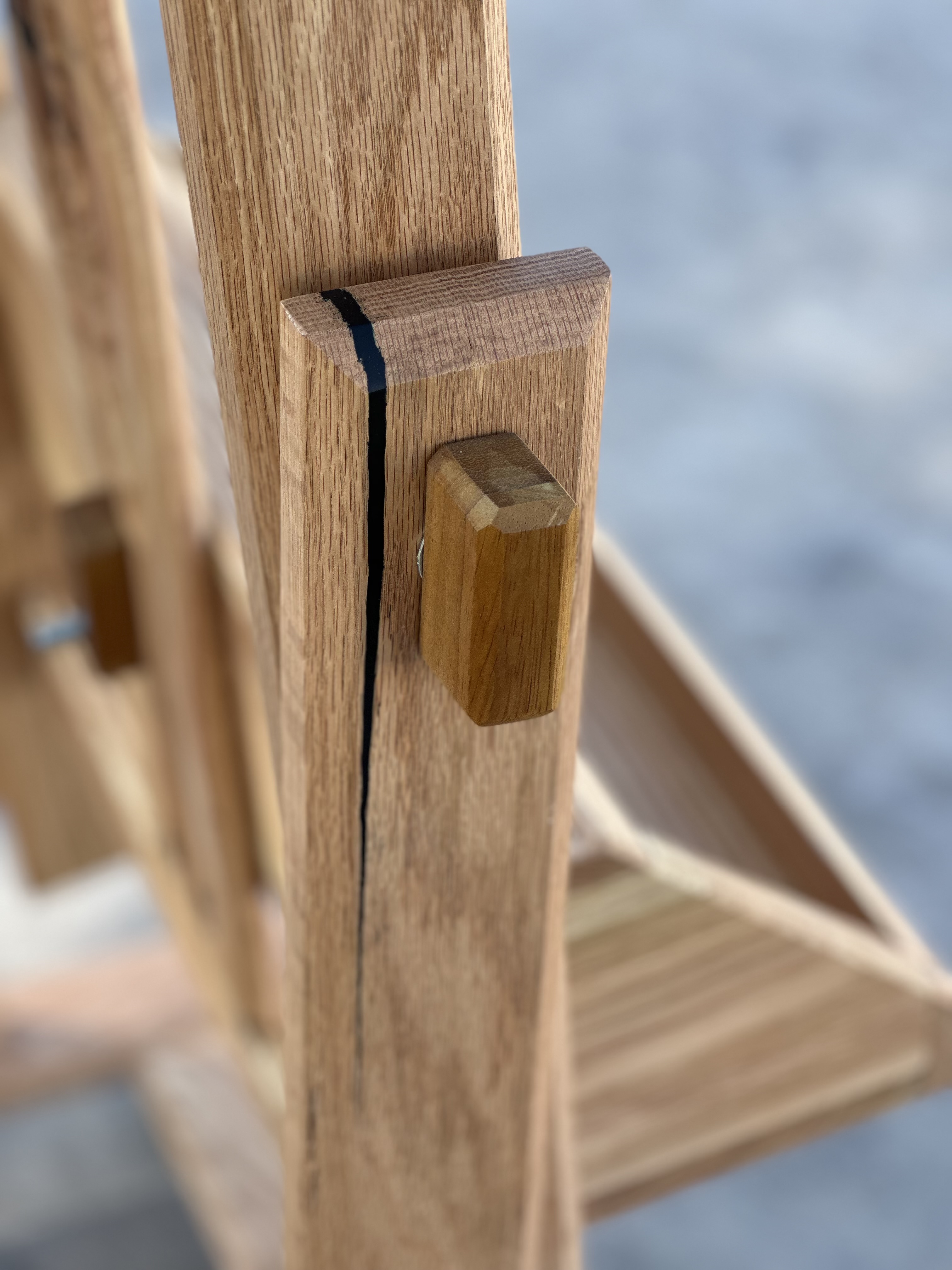 Wooden Easel & Artist Stool