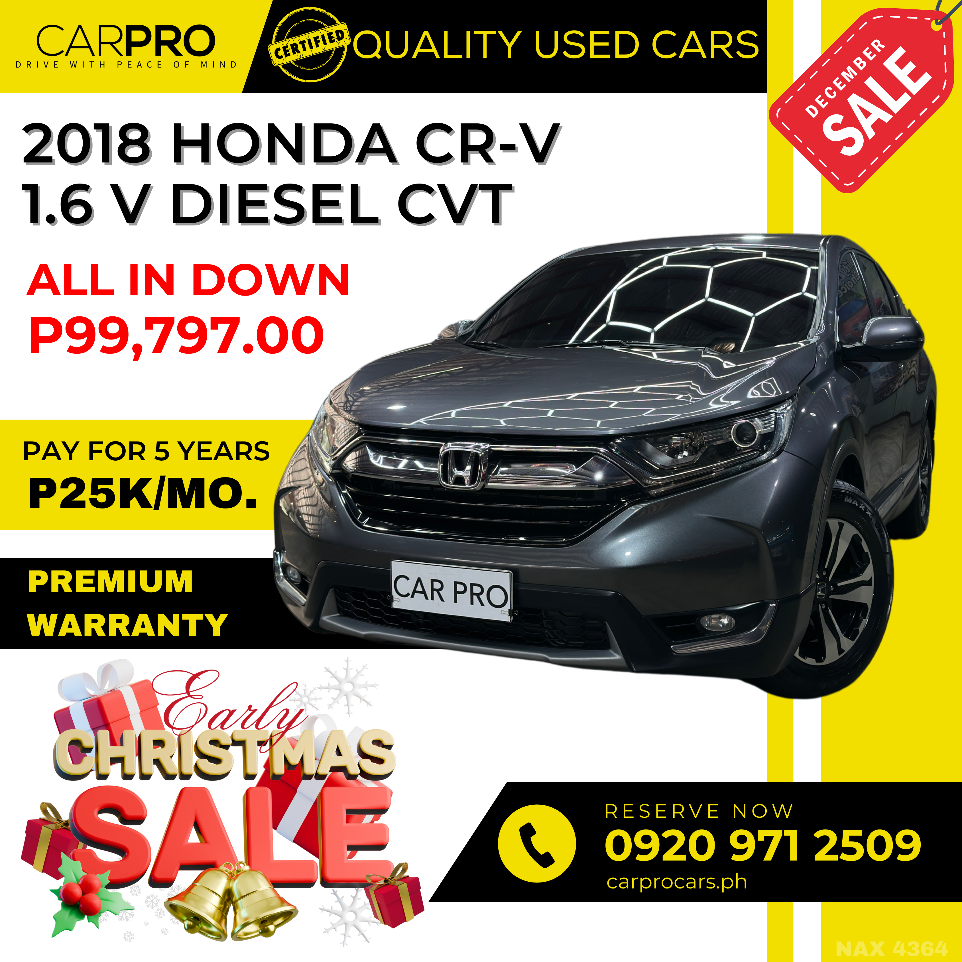 2018 Honda CR-V 1.6 V Diesel CVT