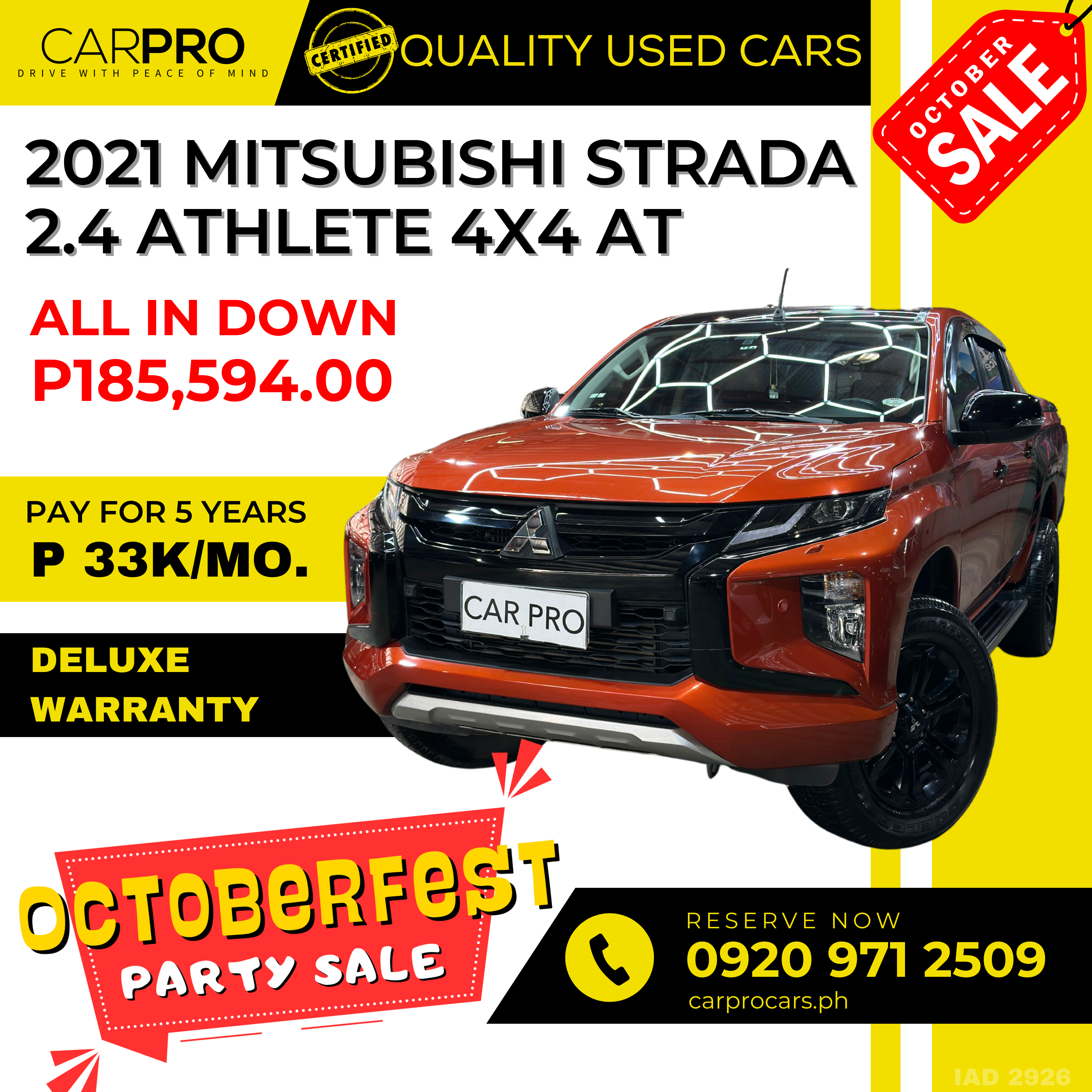 2021 Mitsubishi Strada 2.4 Athlete 4x4 AT