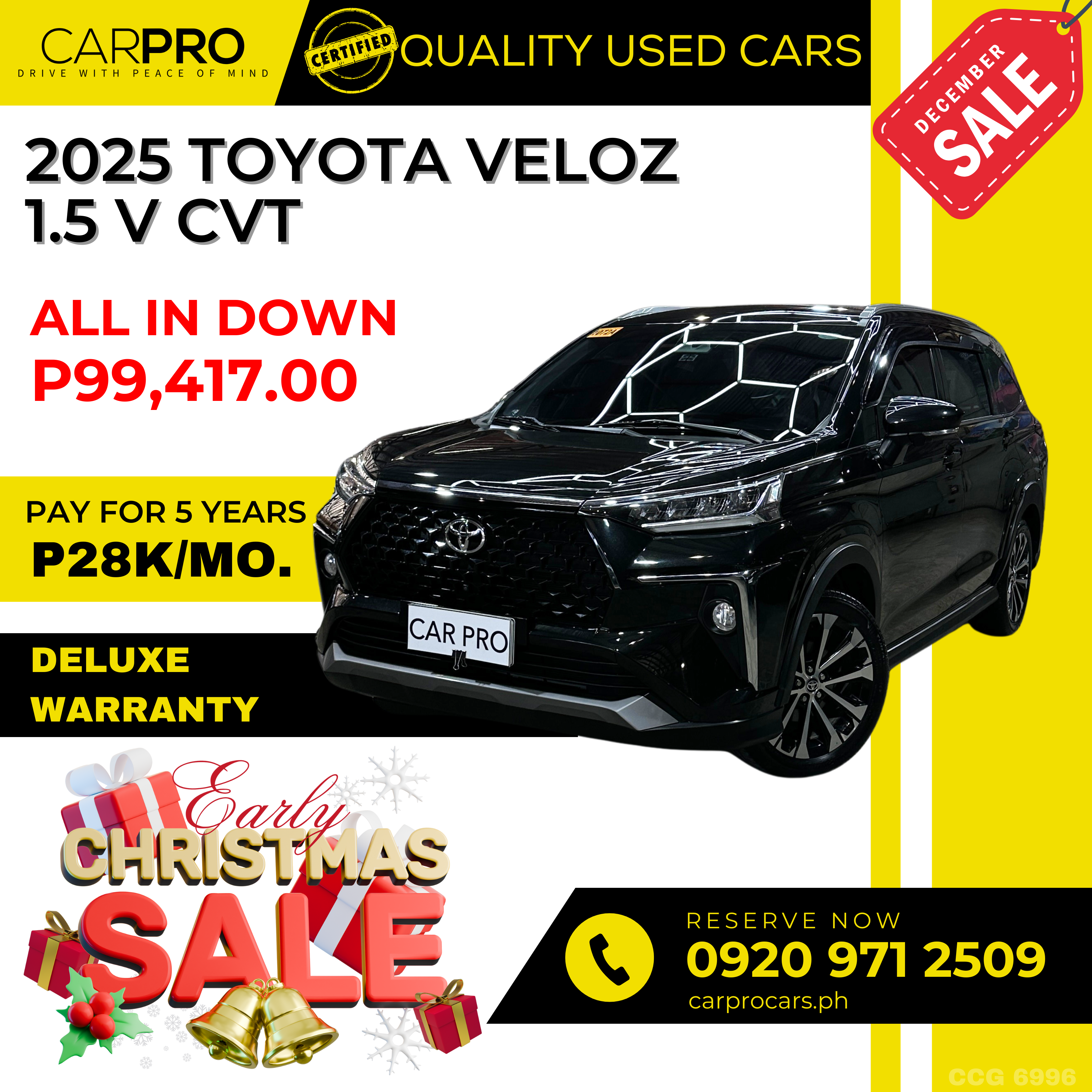 2025 Toyota Veloz 1.5 V CVT