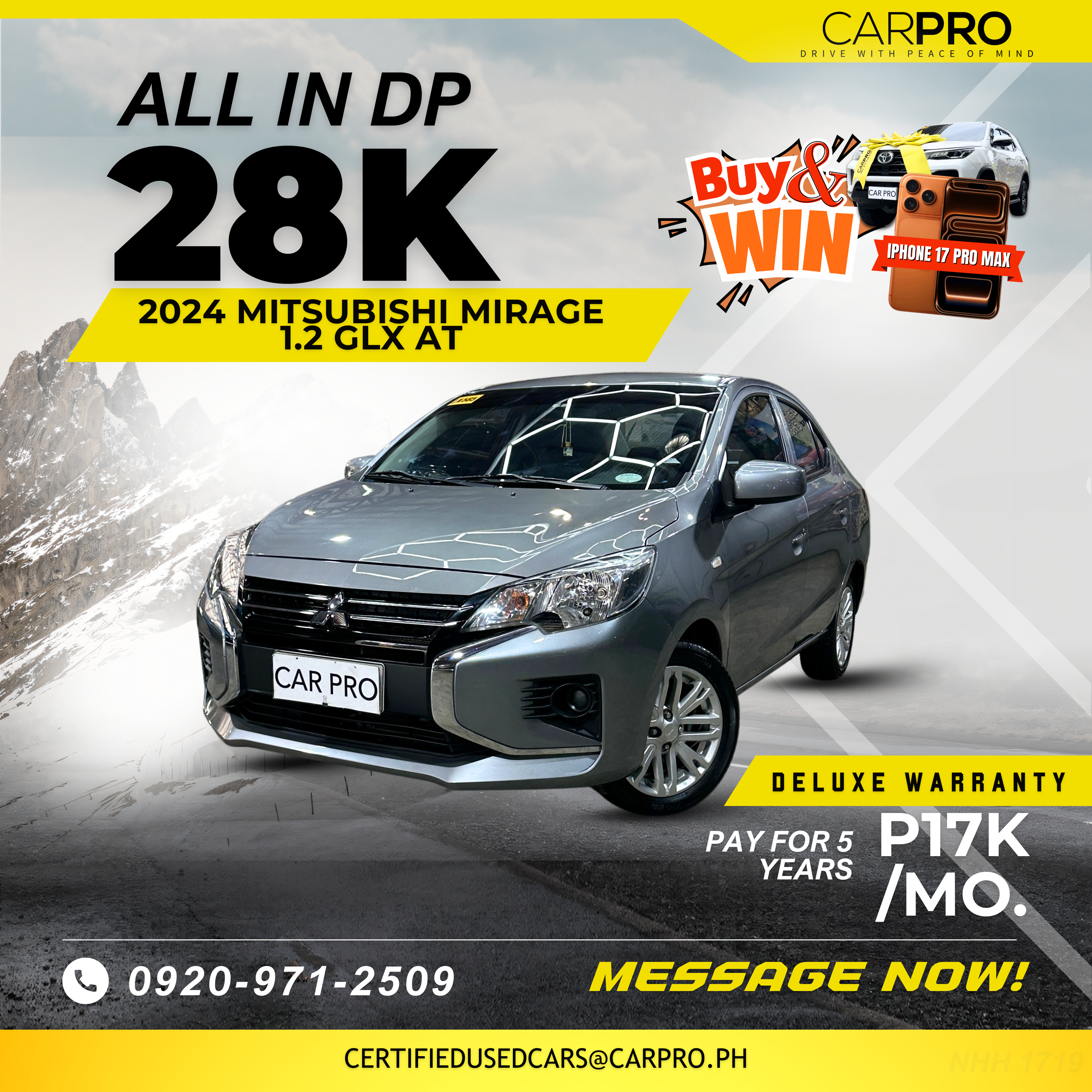 2024 Mitsubishi Mirage 1.2 GLX AT