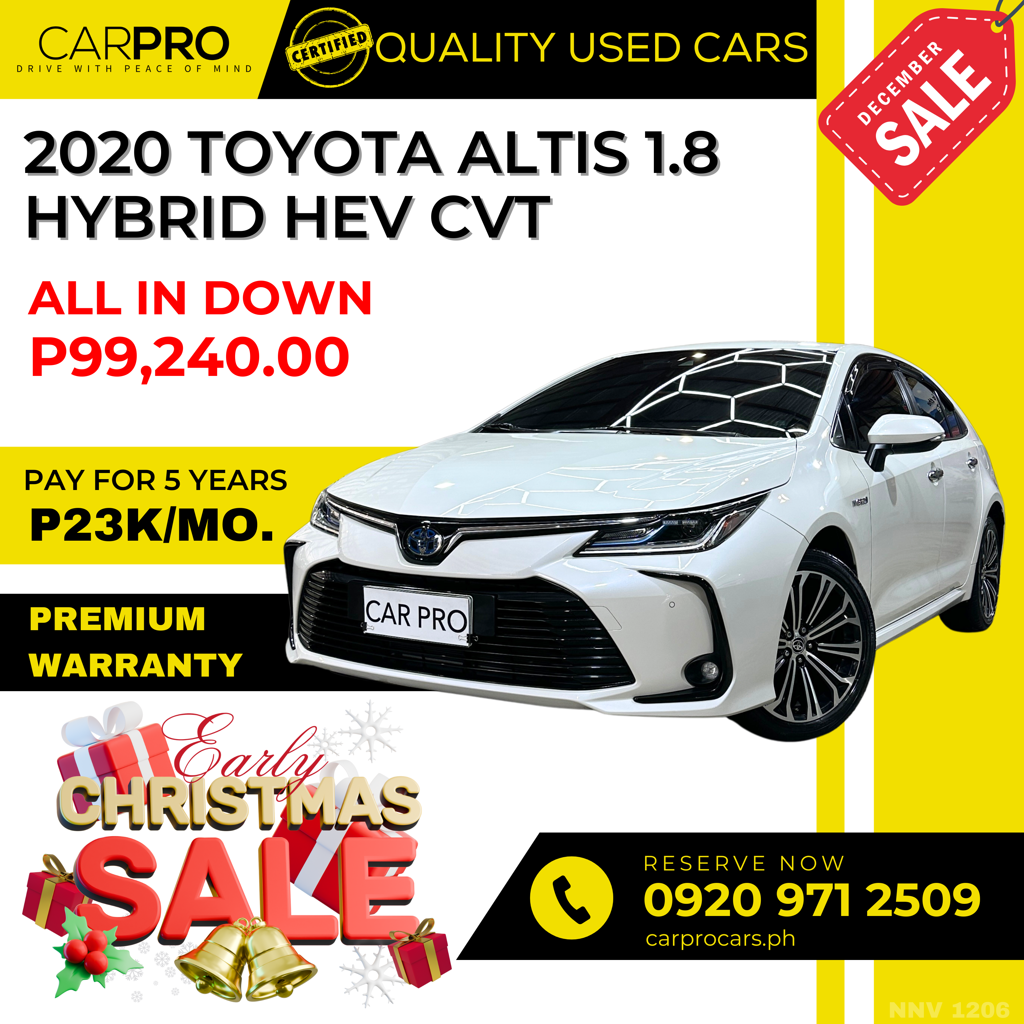2020 Toyota Altis 1.8 Hybrid HEV CVT