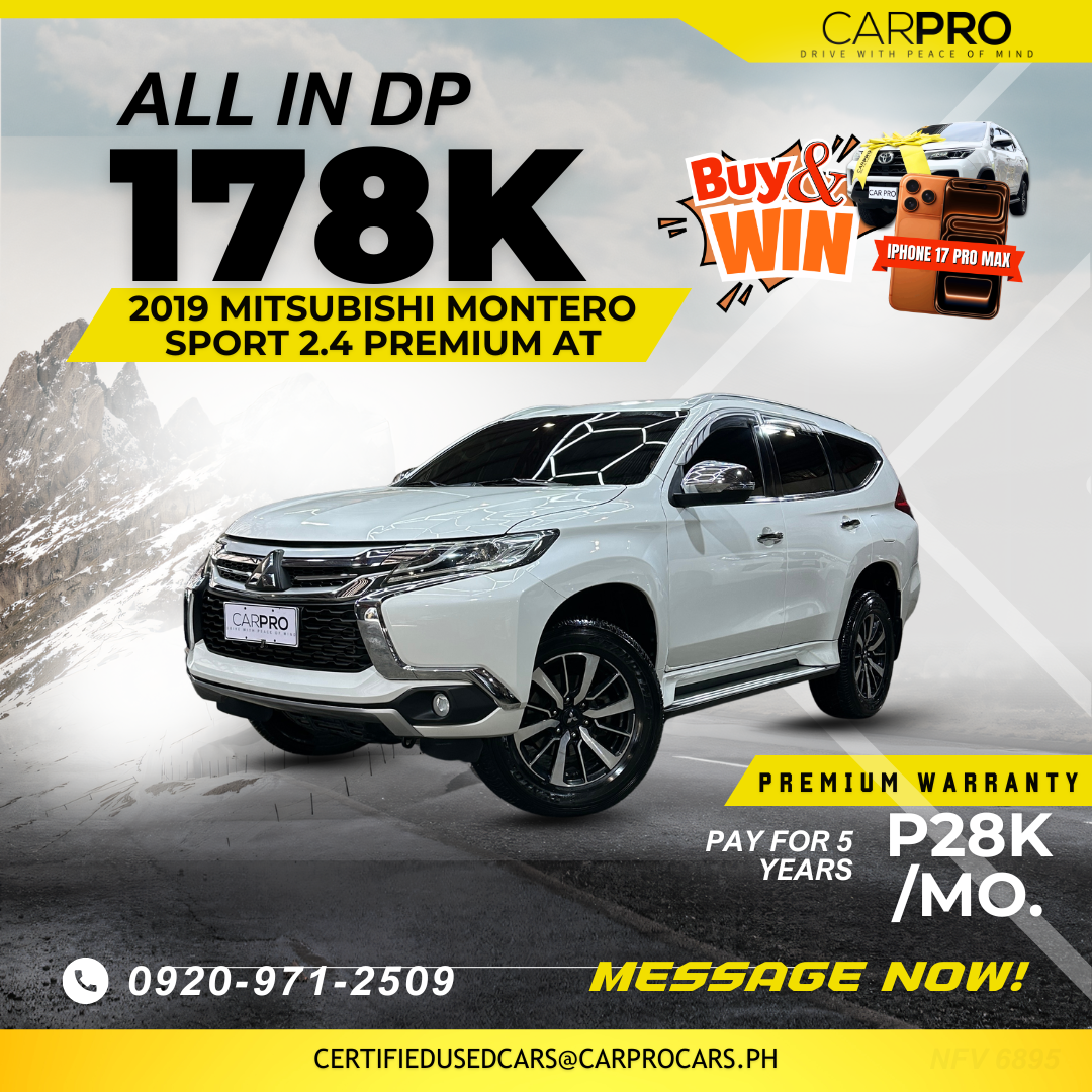 2019 Mitsubishi Montero Sport 2.4 Premium AT