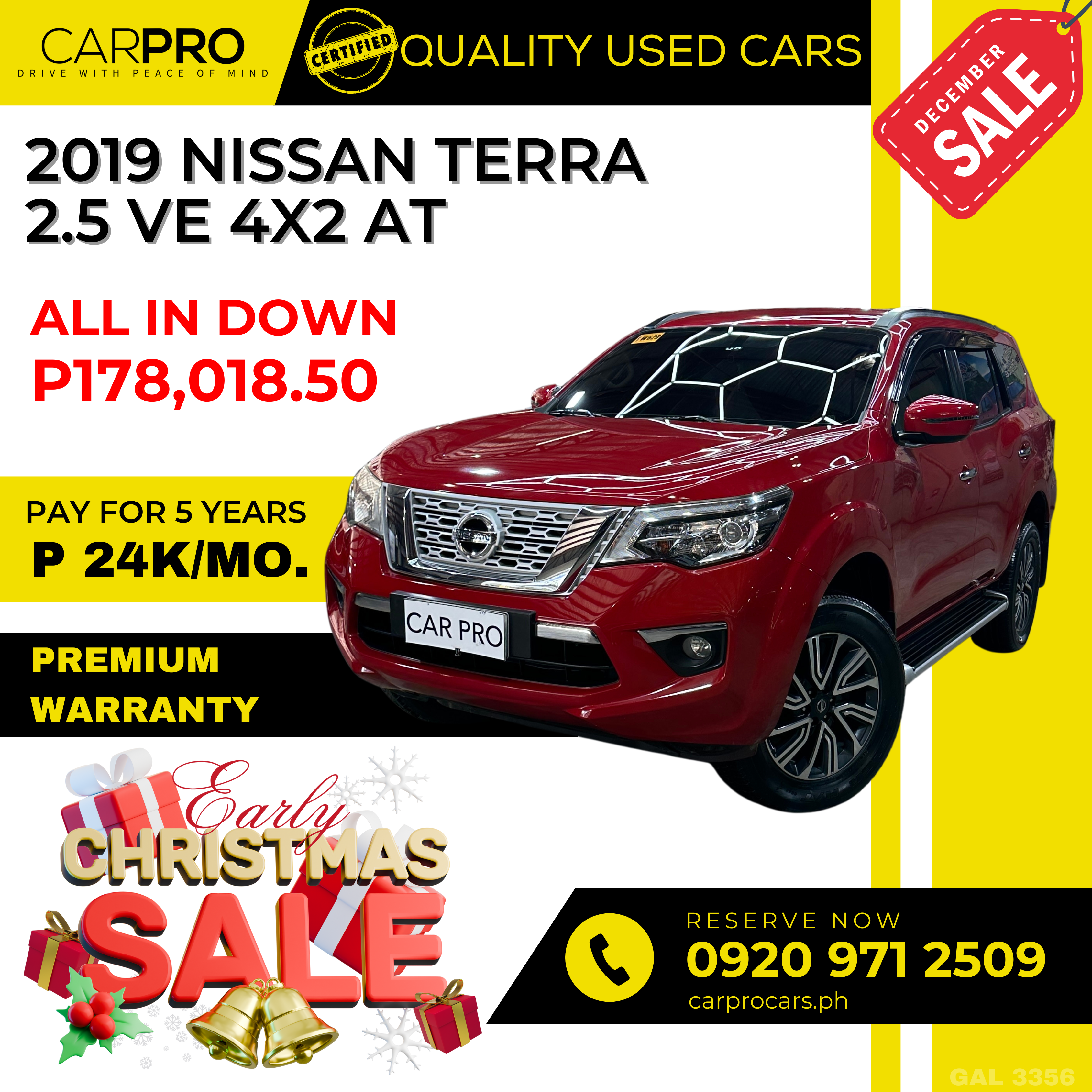 2019 Nissan Terra 2.5 VE 4x2 AT