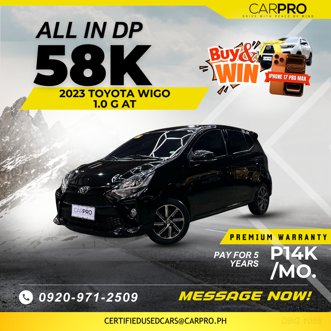 2023 Toyota Wigo 1.0 G AT