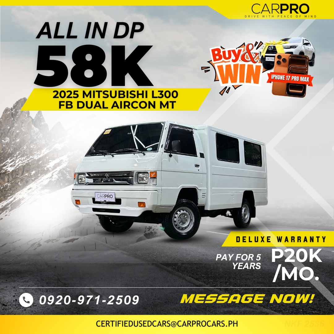 2025 Mitsubishi L300 FB Dual Aircon MT