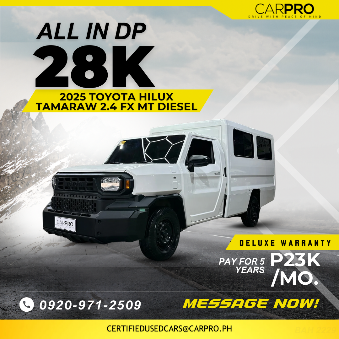 2025 Toyota Hilux Tamaraw 2.4 FX MT Diesel