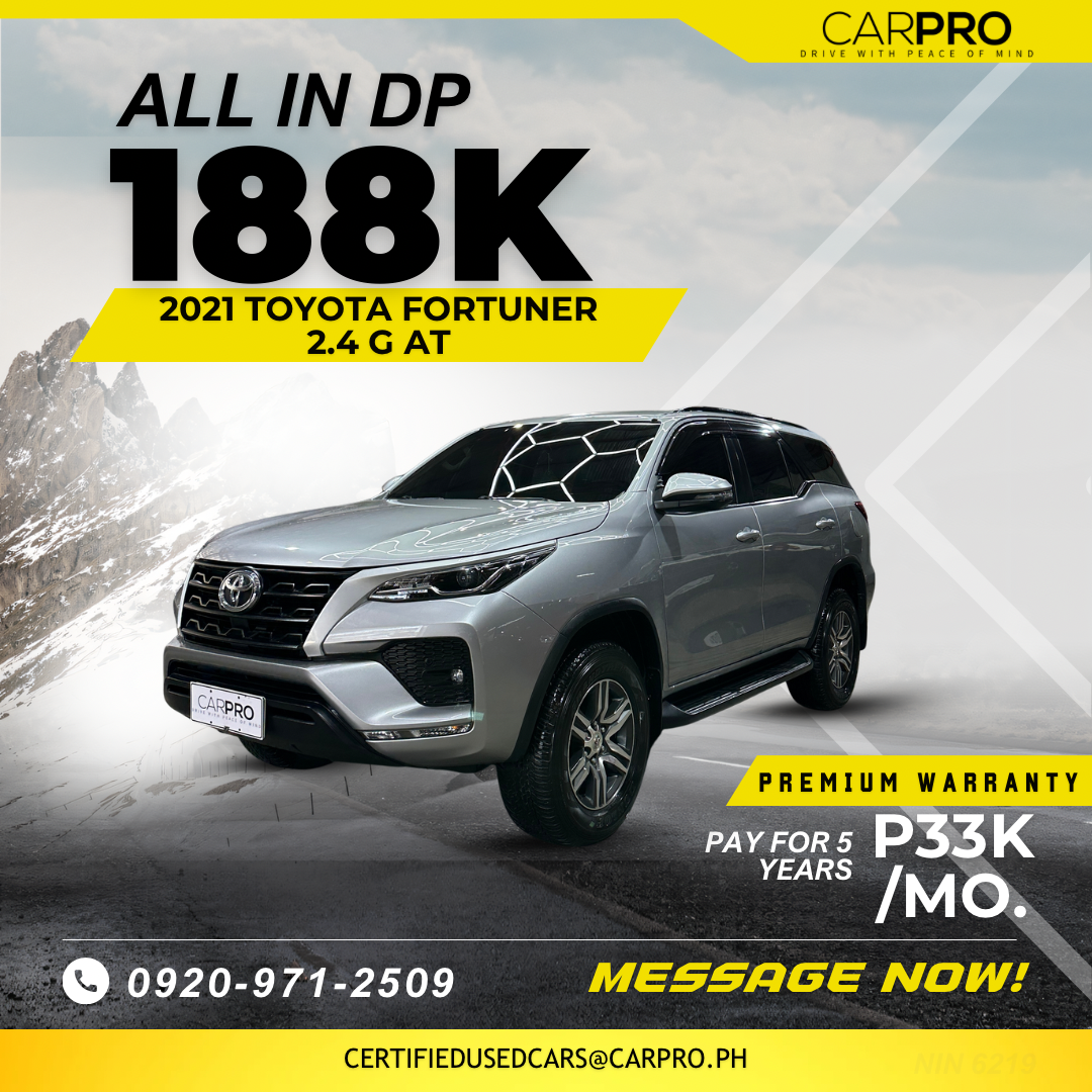 2021 Toyota Fortuner 2.4 G 4X2 AT