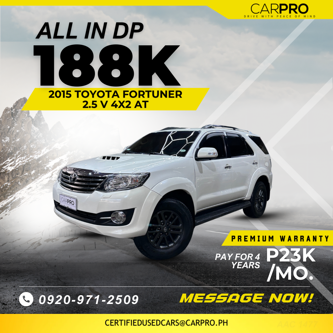 2015 Toyota Fortuner 2.5 V 4x2 AT