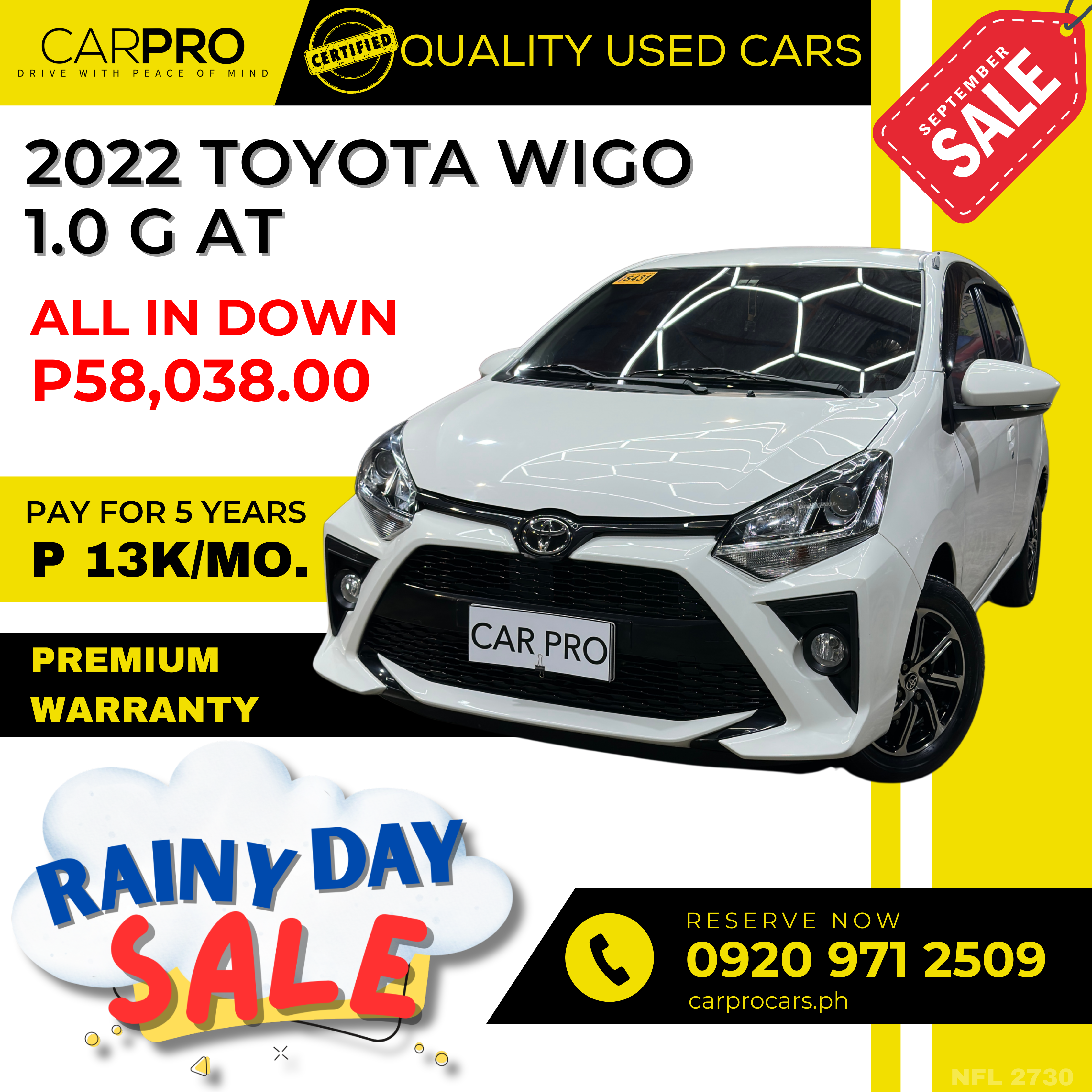 2022 Toyota Wigo 1.0 G AT