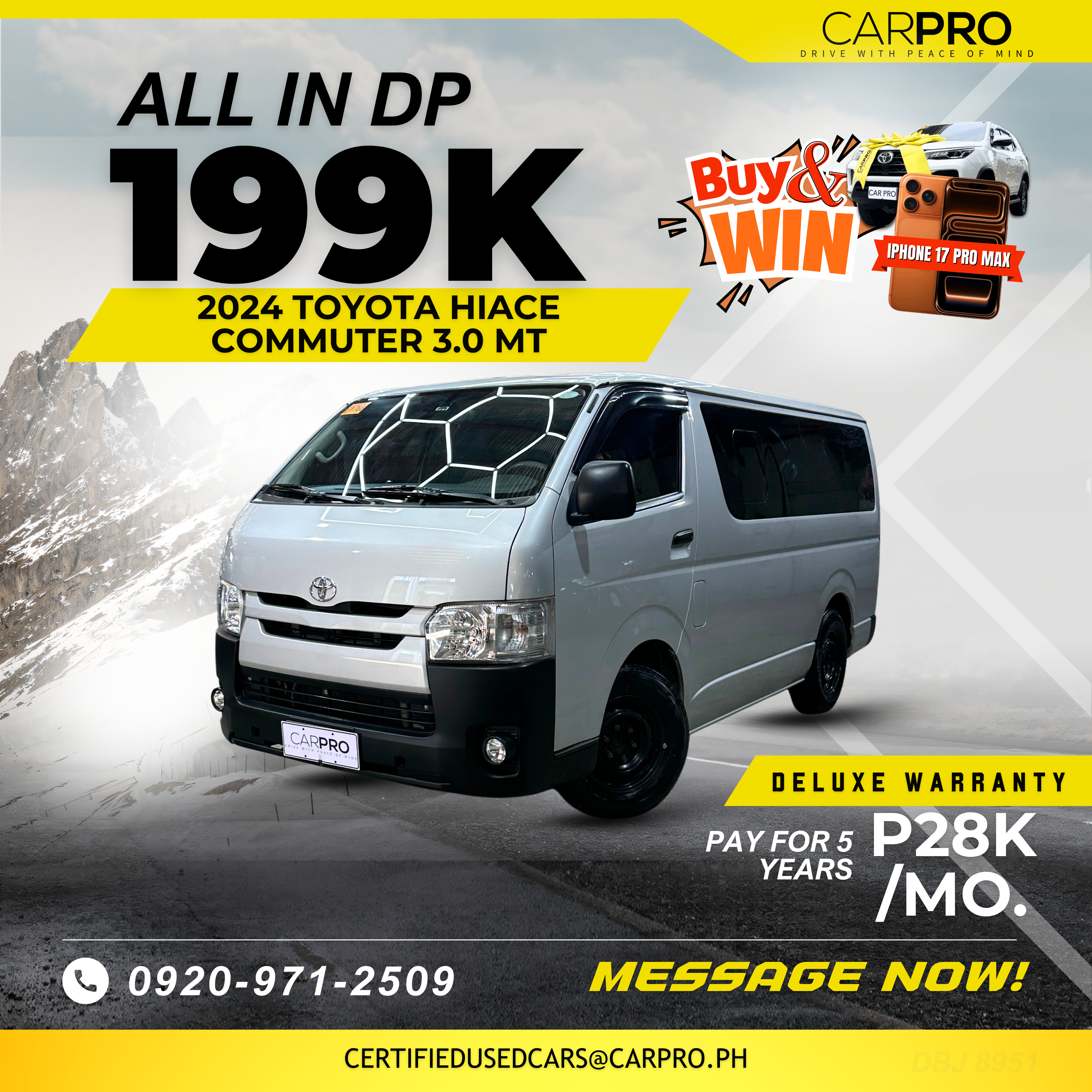 2024 Toyota Hiace Commuter 3.0 MT
