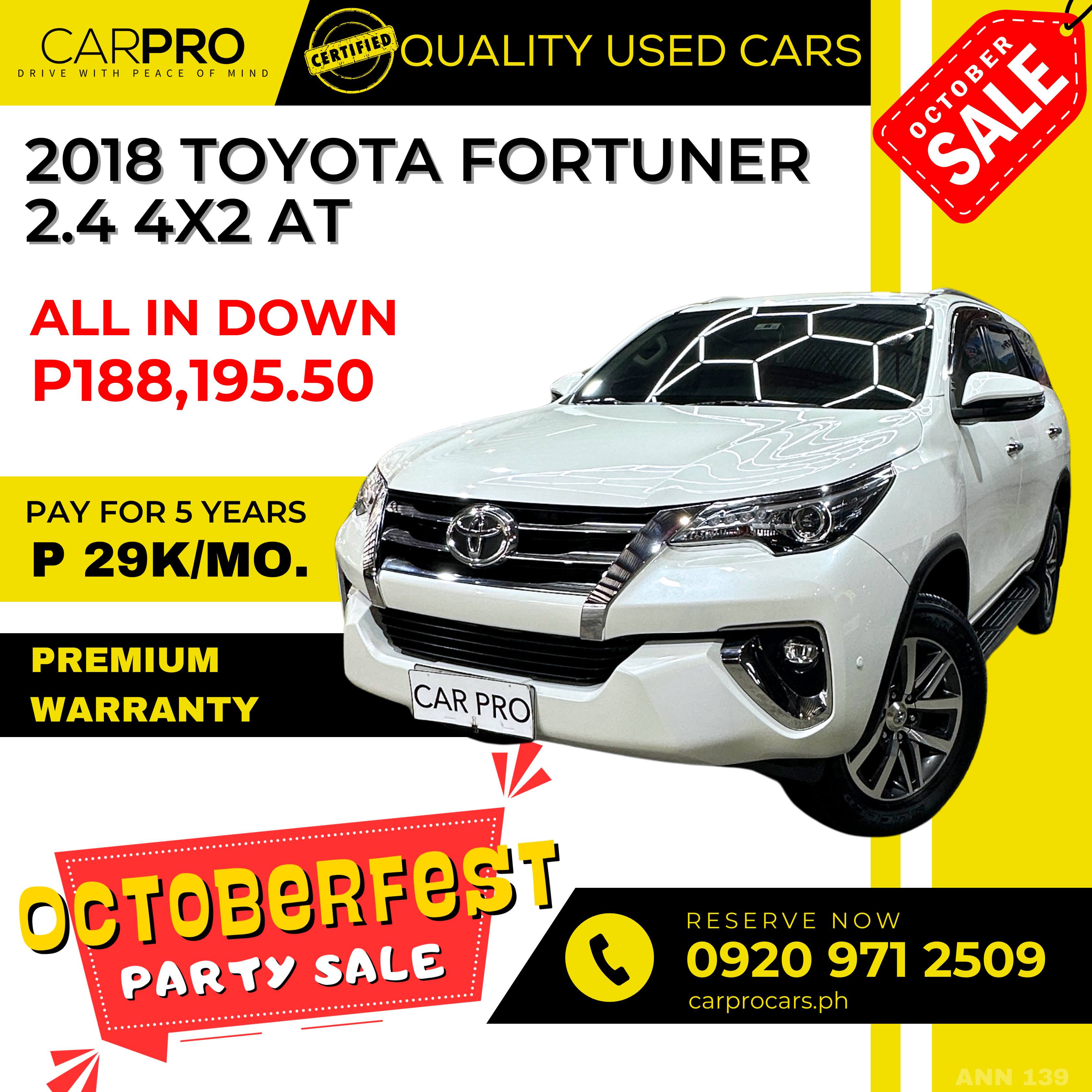 2018 Toyota Fortuner 2.4 4x2 AT