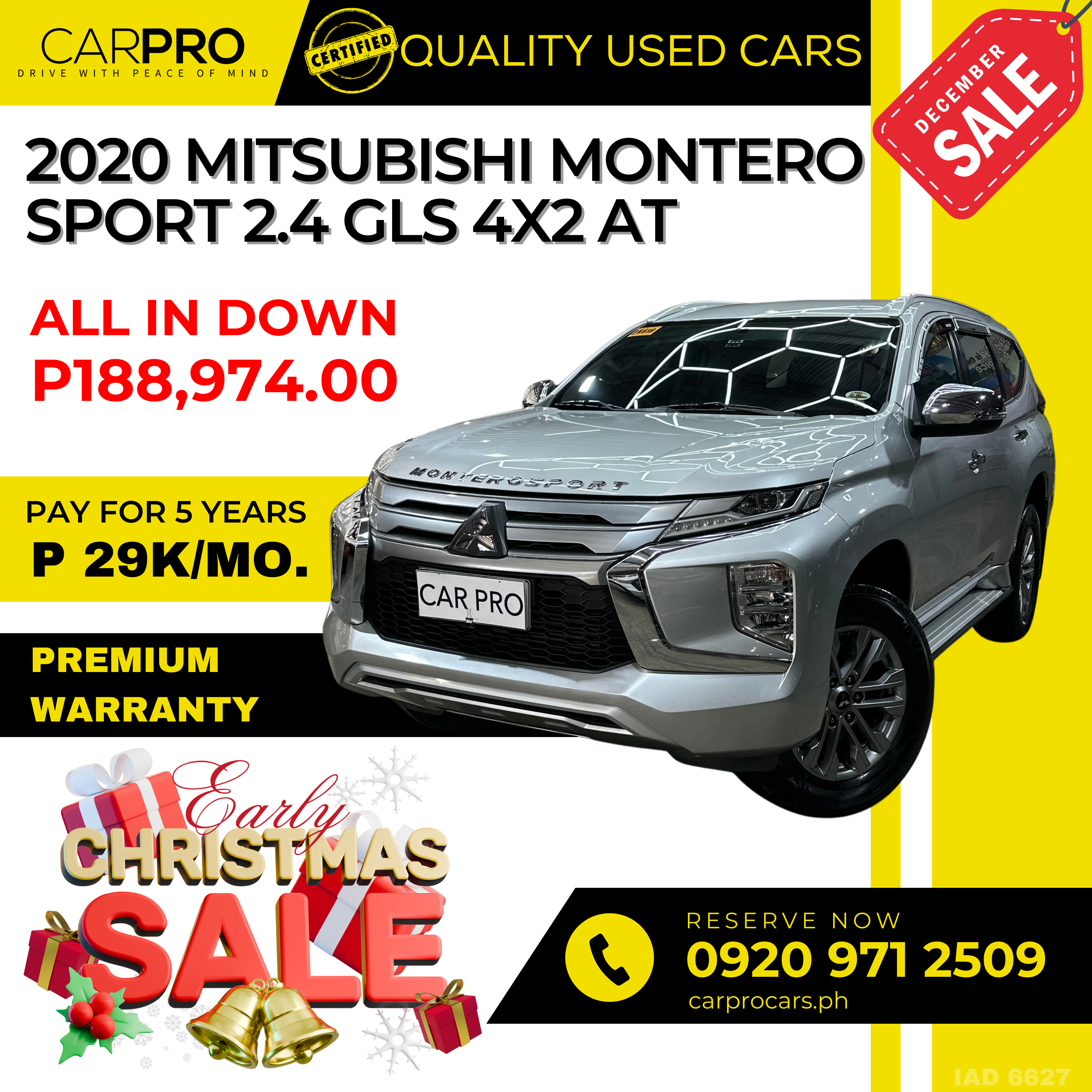 2020 Mitsubishi Montero Sport 2.4 GLS 4x2 AT
