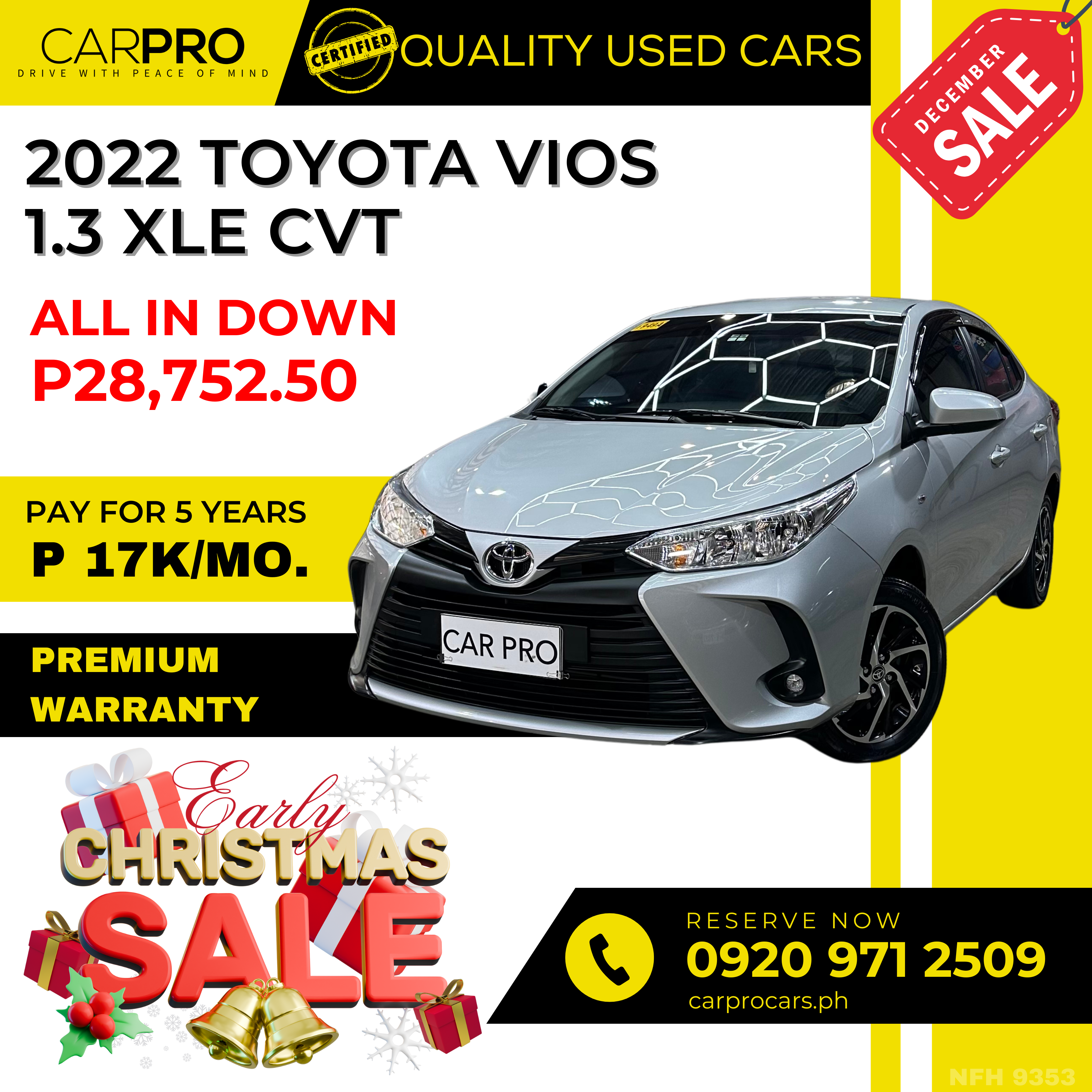 2022 Toyota Vios 1.3 XLE CVT