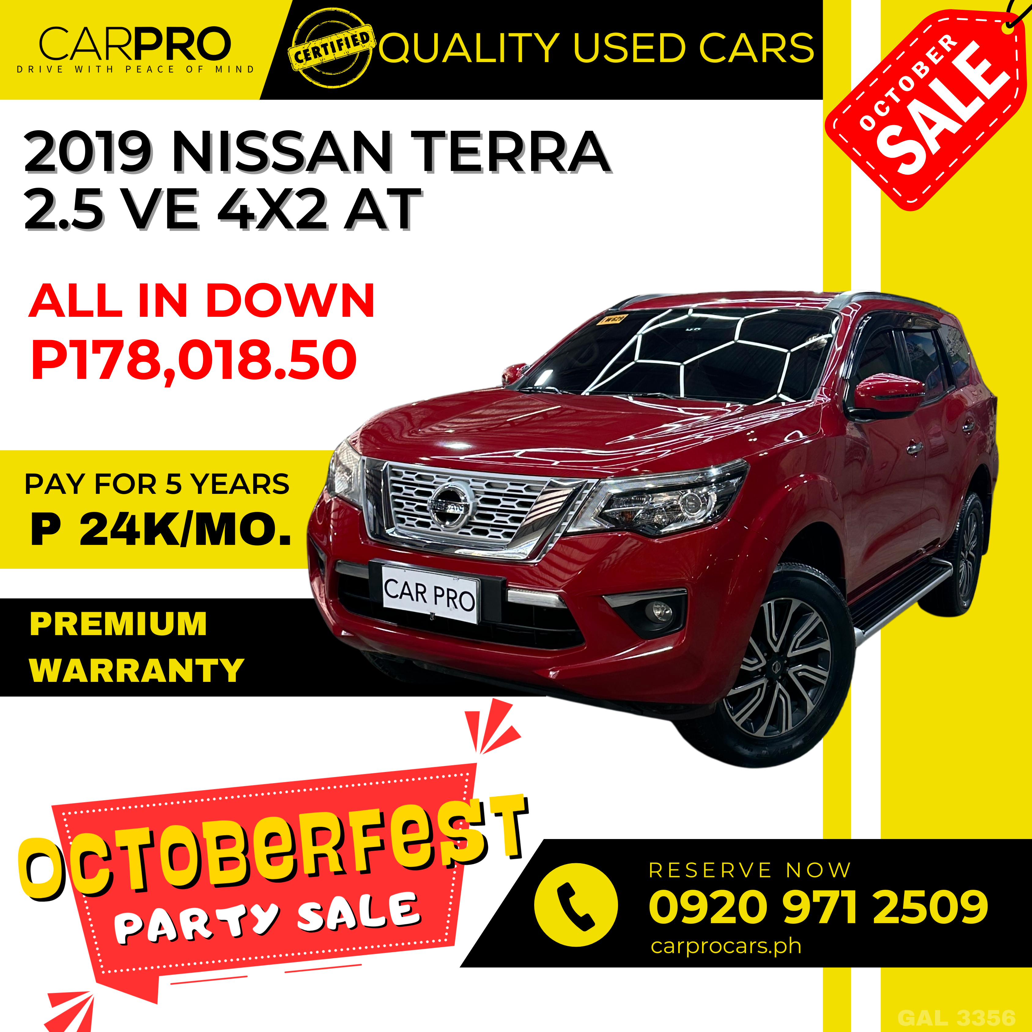 2019 Nissan Terra 2.5 VE 4x2 AT