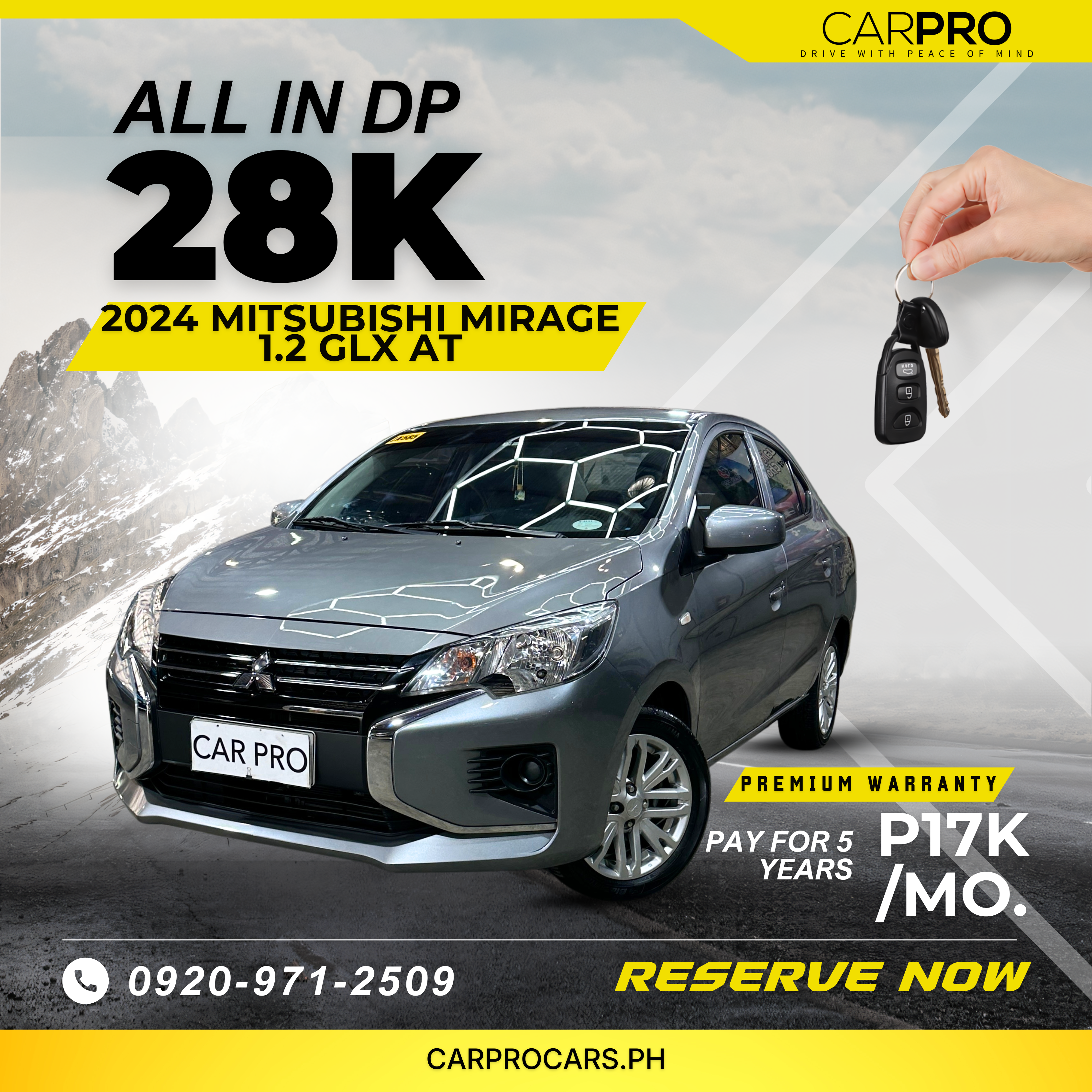 2024 Mitsubishi Mirage 1.2 GLX AT