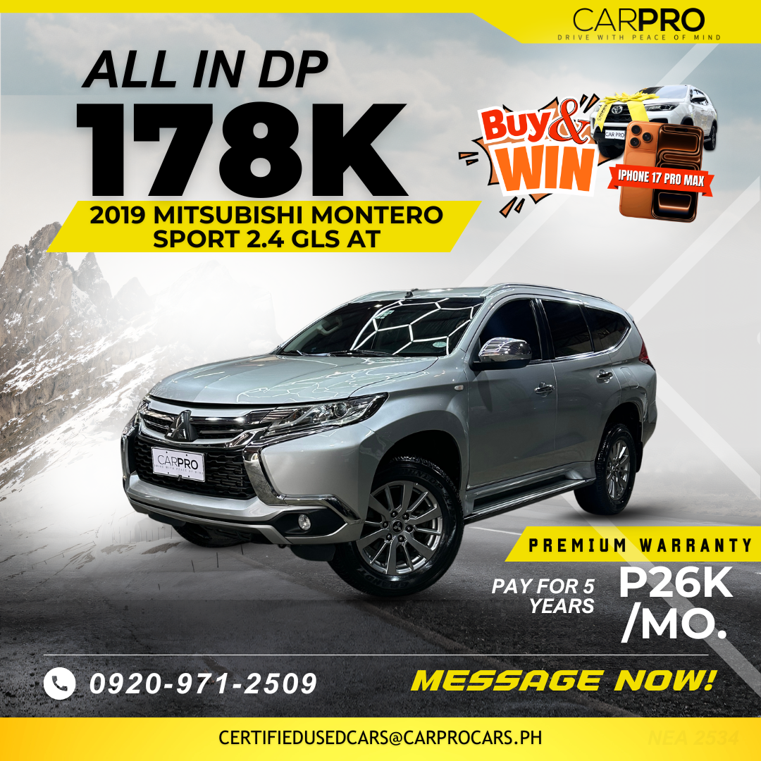 2019 Mitsubishi Montero Sport 2.4 GLS AT