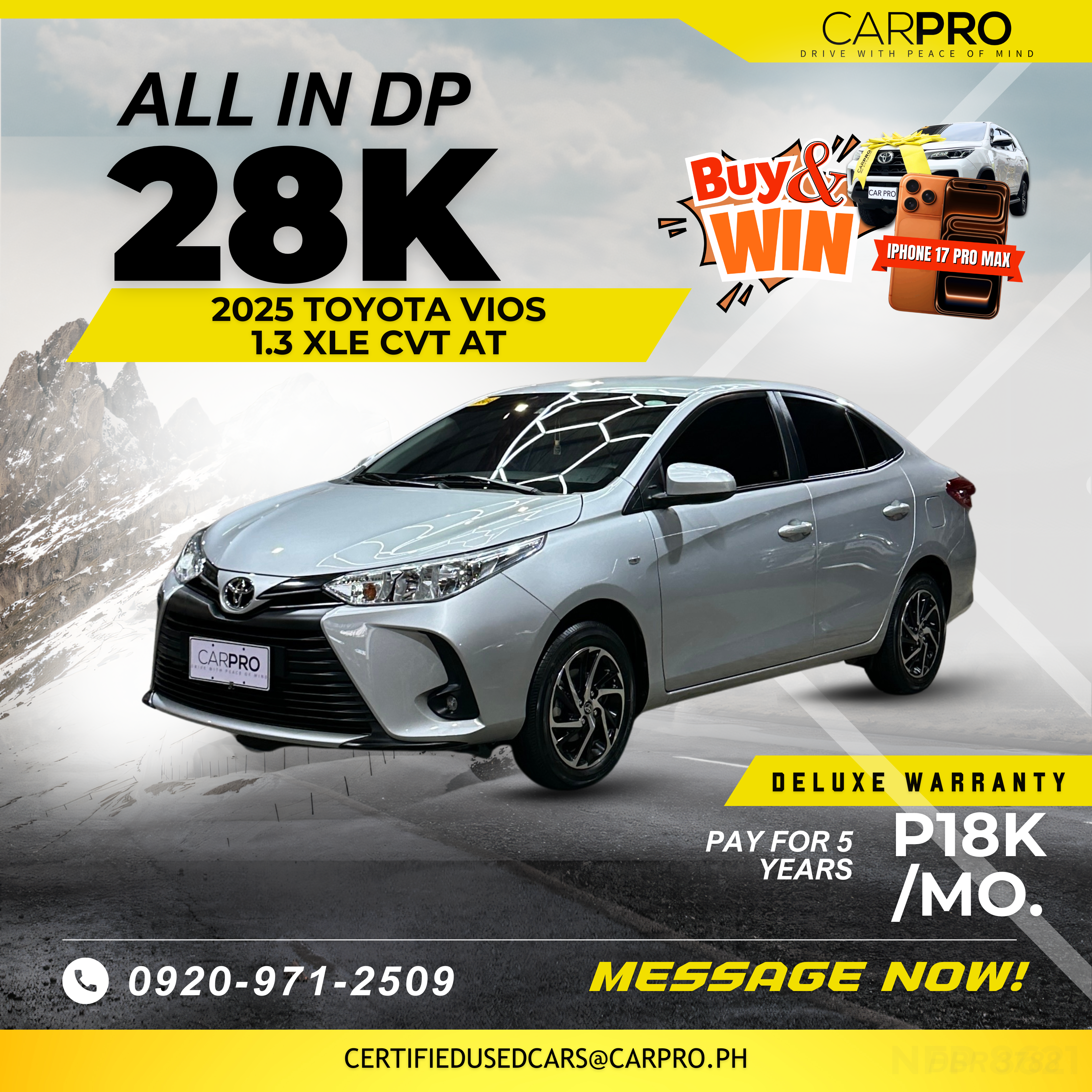 2025 Toyota Vios 1.3 XLE CVT