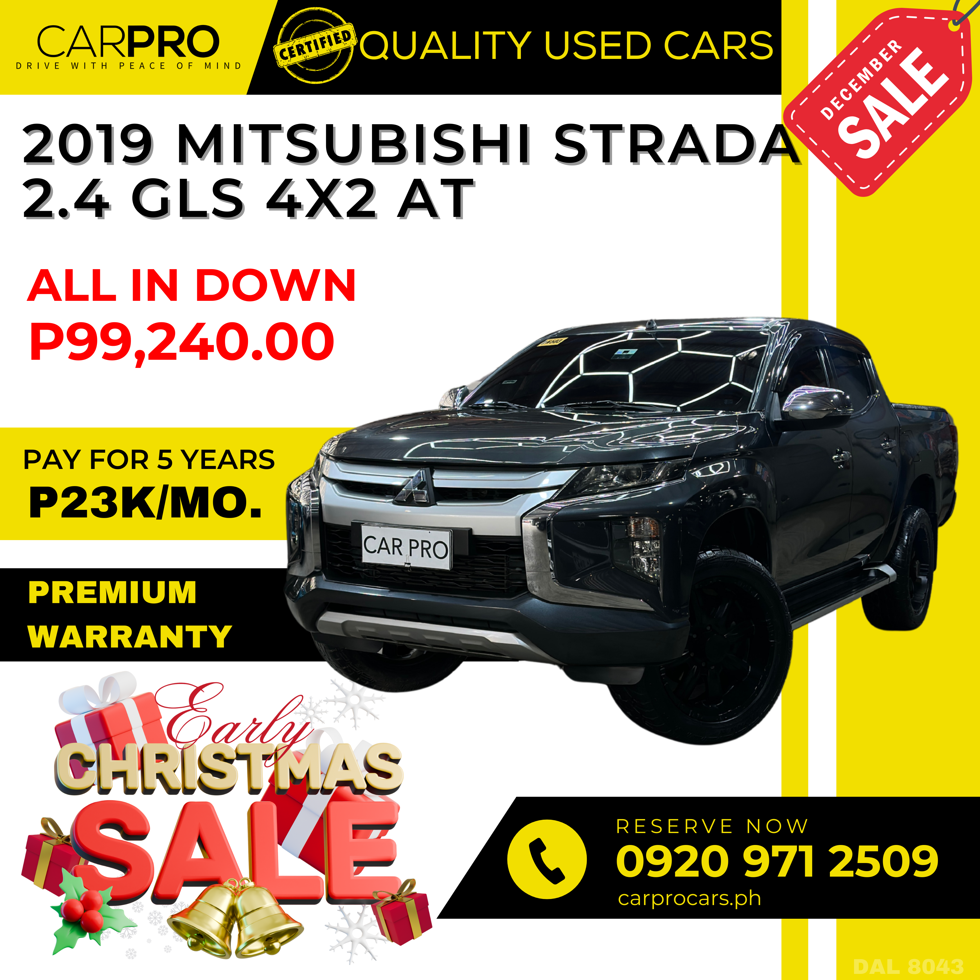2019 Mitsubishi Strada 2.4 GLS 4x2 AT
