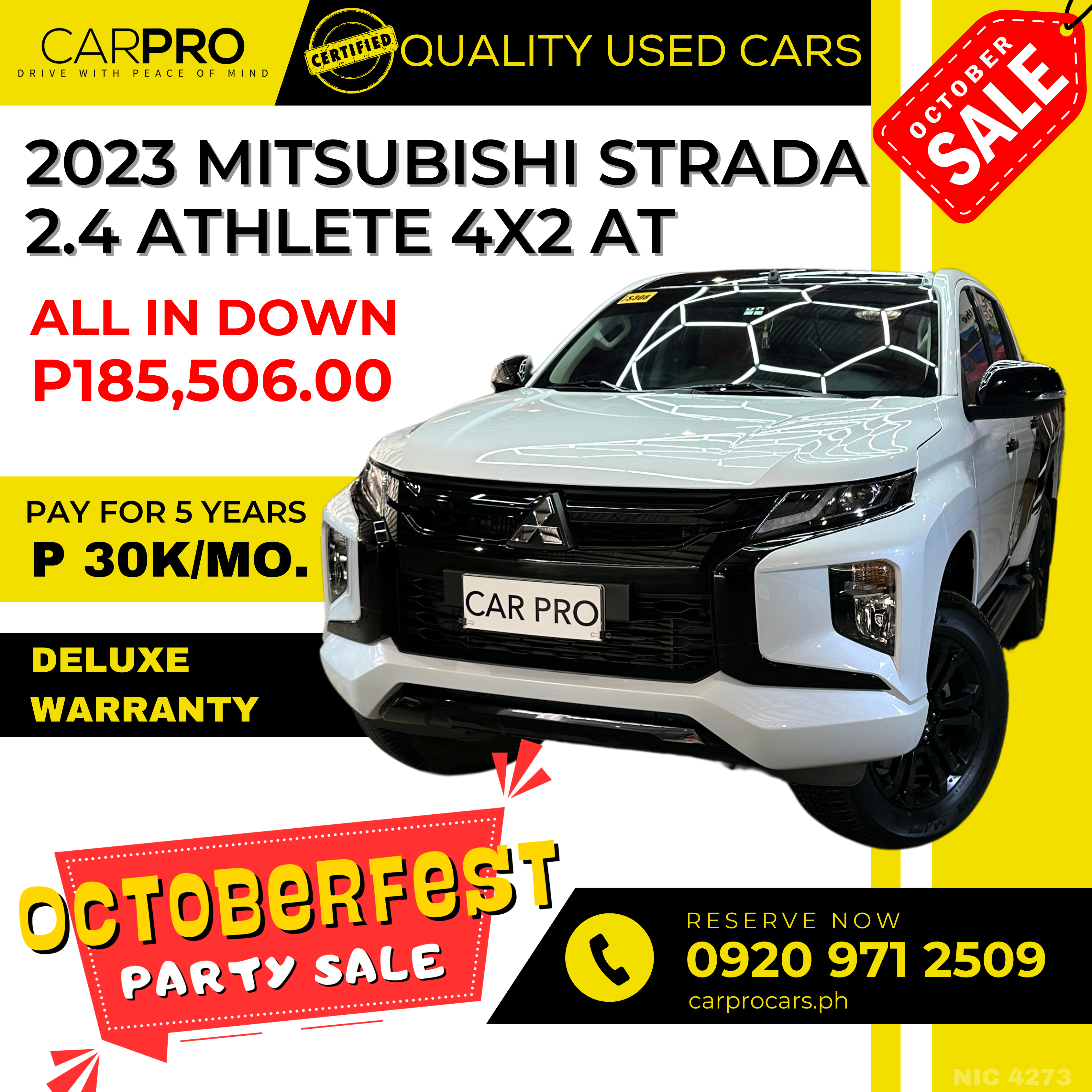 2023 Mitsubishi Strada 2.4 Athlete 4x2 AT