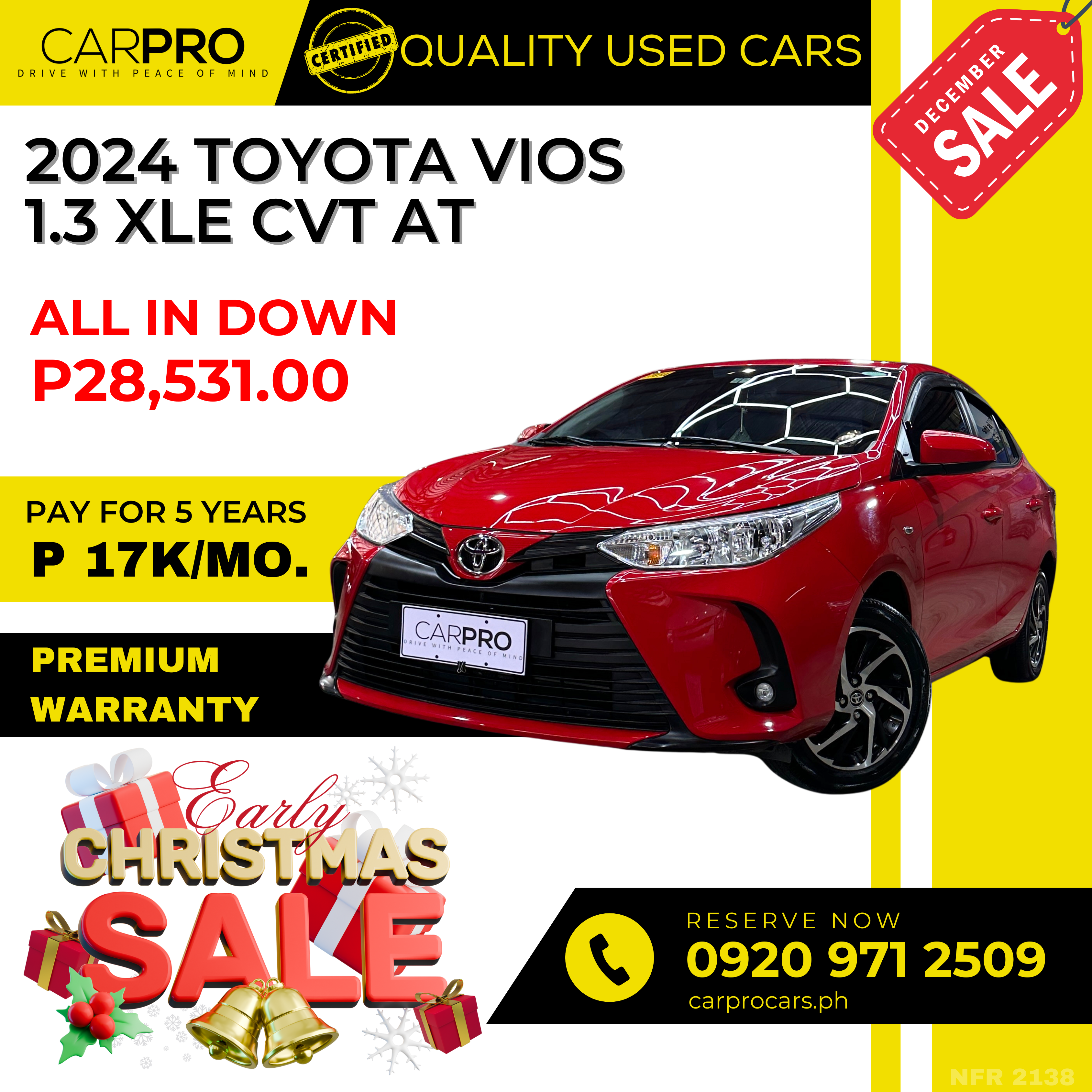 2024 Toyota Vios 1.3 XLE CVT AT