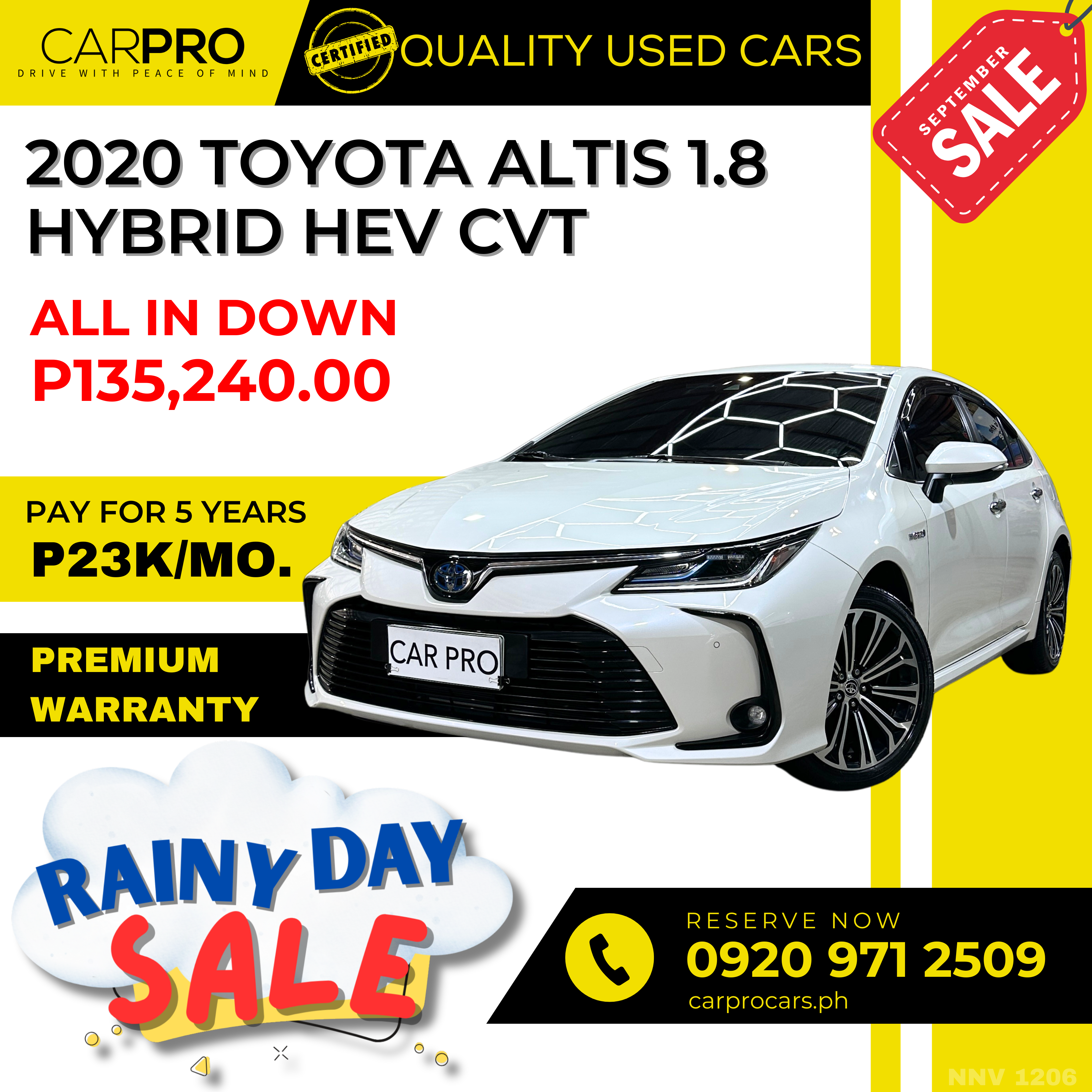 2020 Toyota Altis 1.8 Hybrid HEV CVT