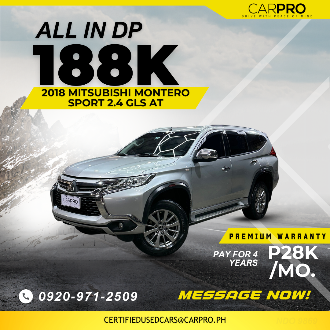 2018 Mitsubishi Montero Sport 2.4 GLS AT