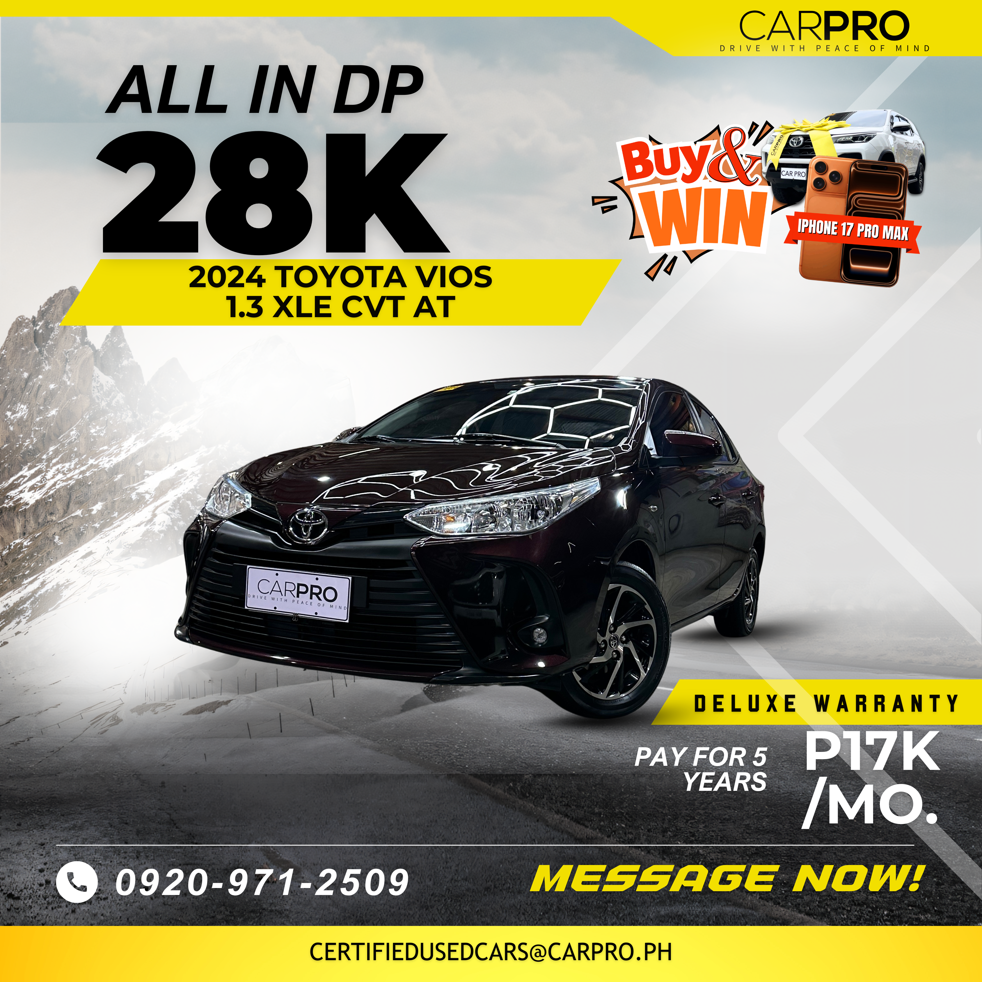 2024 Toyota Vios 1.3 XLE CVT AT