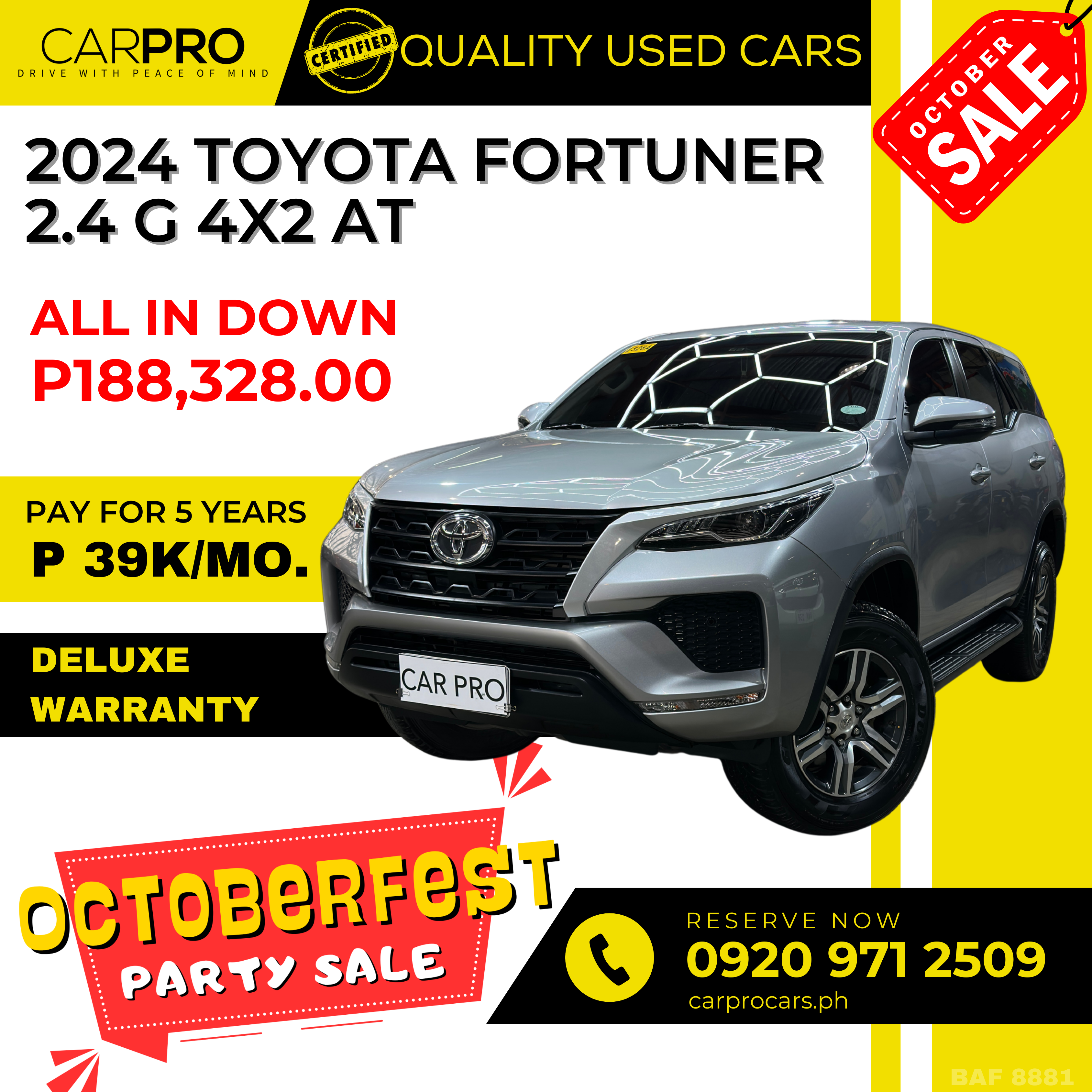 2024 Toyota Fortuner 2.4 G 4x2 AT