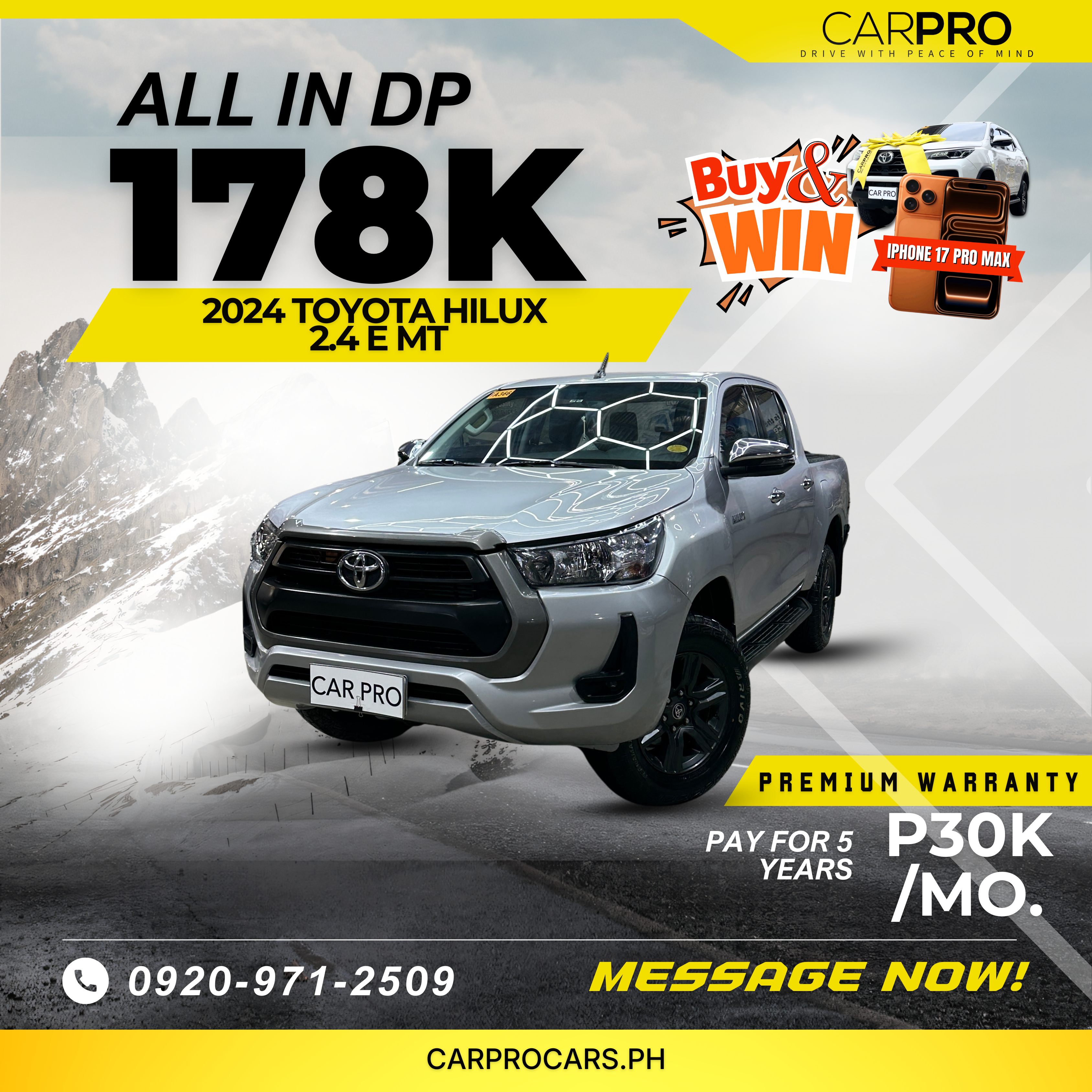 2024 Toyota Hilux 2.4 E MT