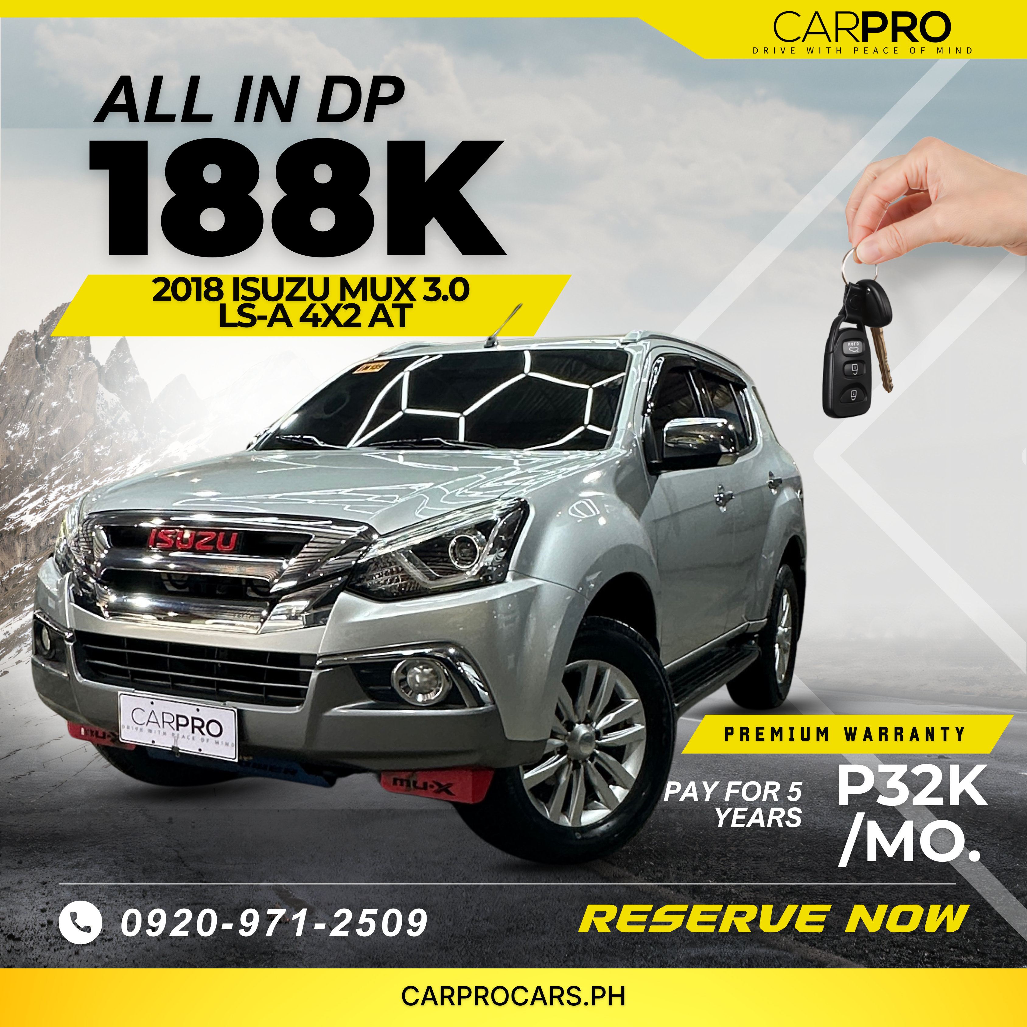 2018 Isuzu Mu-X 3.0 LS-A 4x2 AT