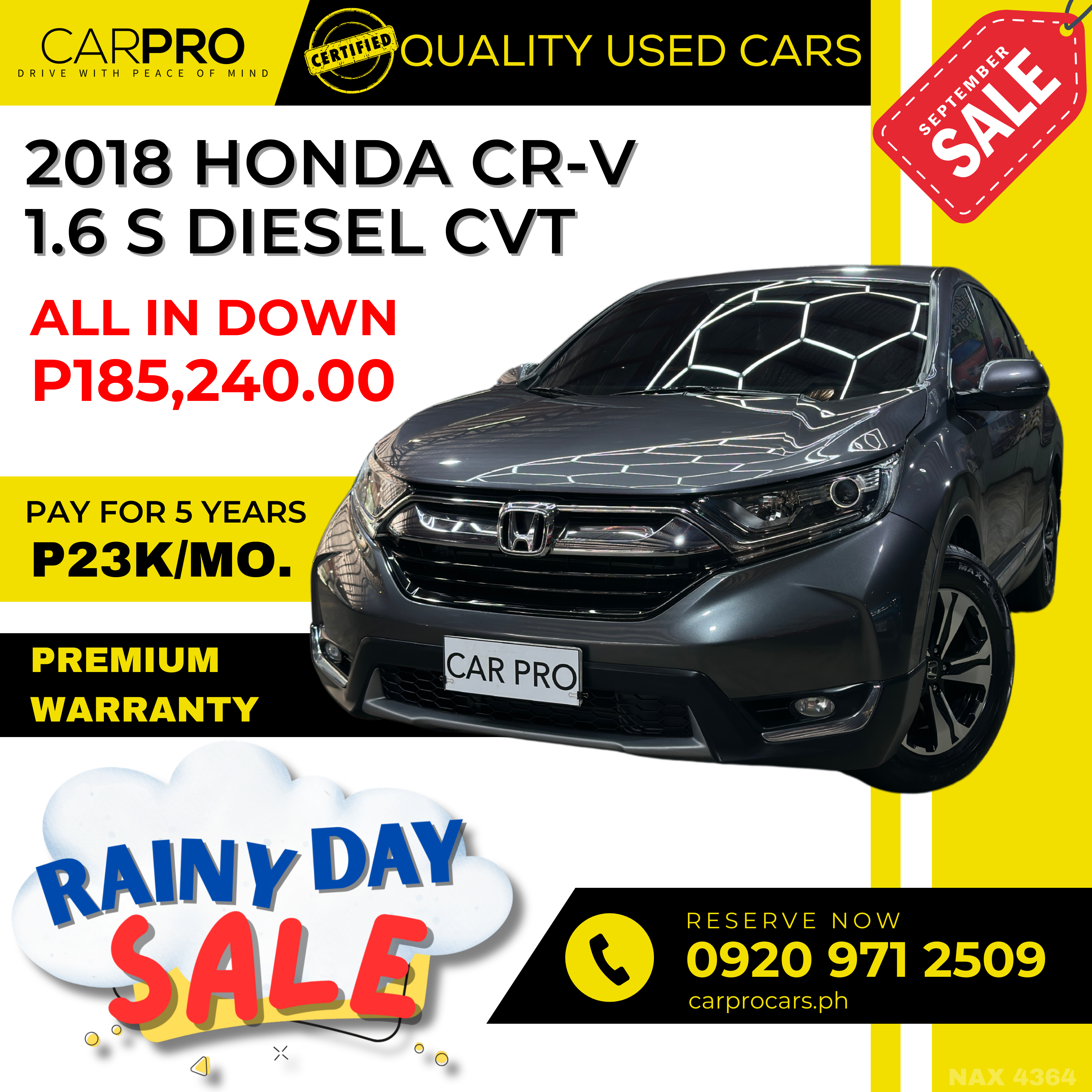 2018 Honda CR-V 1.6 S Diesel CVT