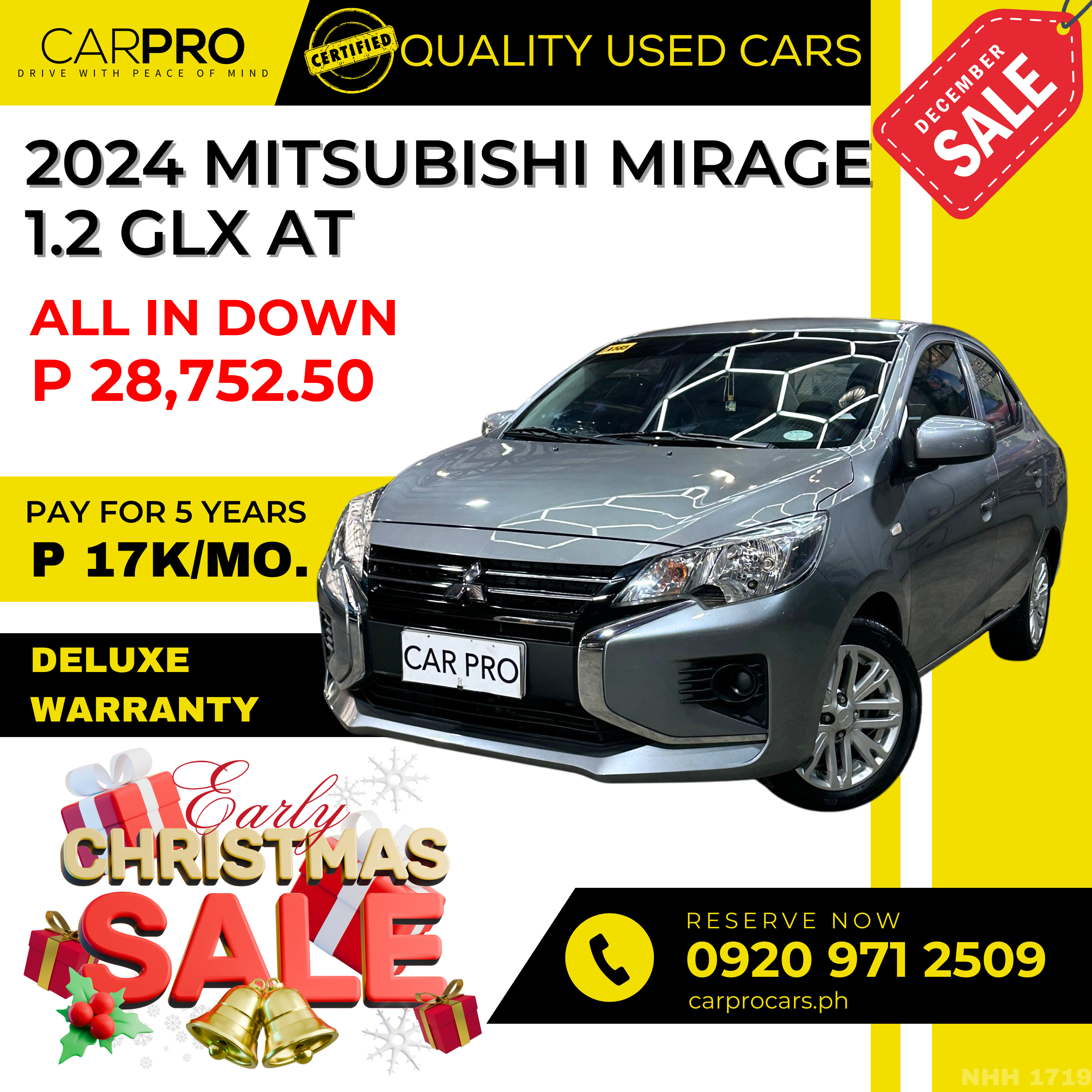 2024 Mitsubishi Mirage 1.2 GLX AT