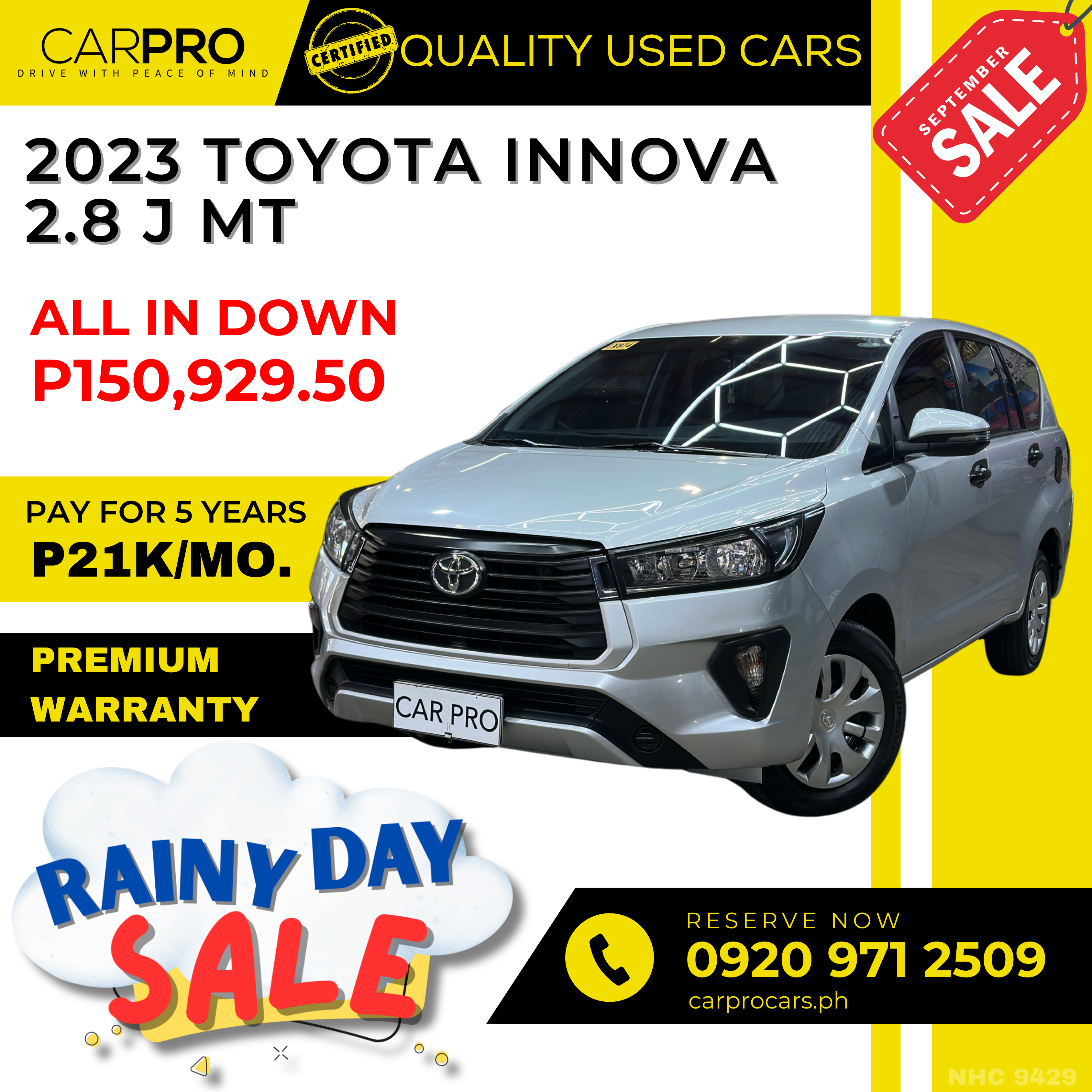 2023 Toyota Innova 2.8 J MT