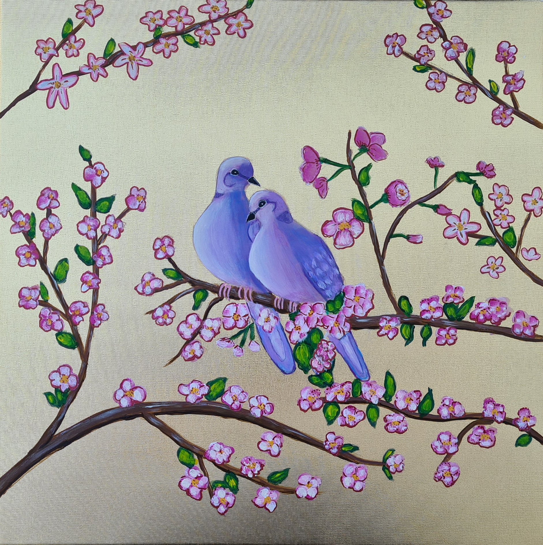 Doves of Blossoming Peace