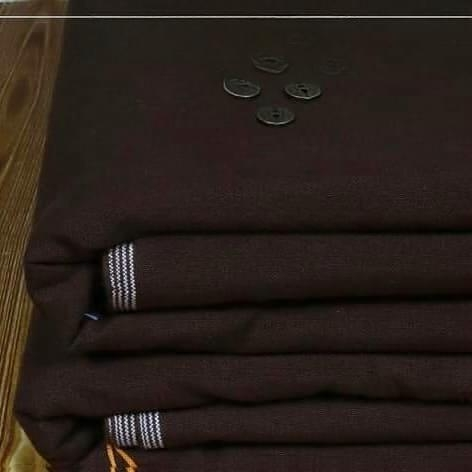 Saffron Double Goli Khadar Plain 