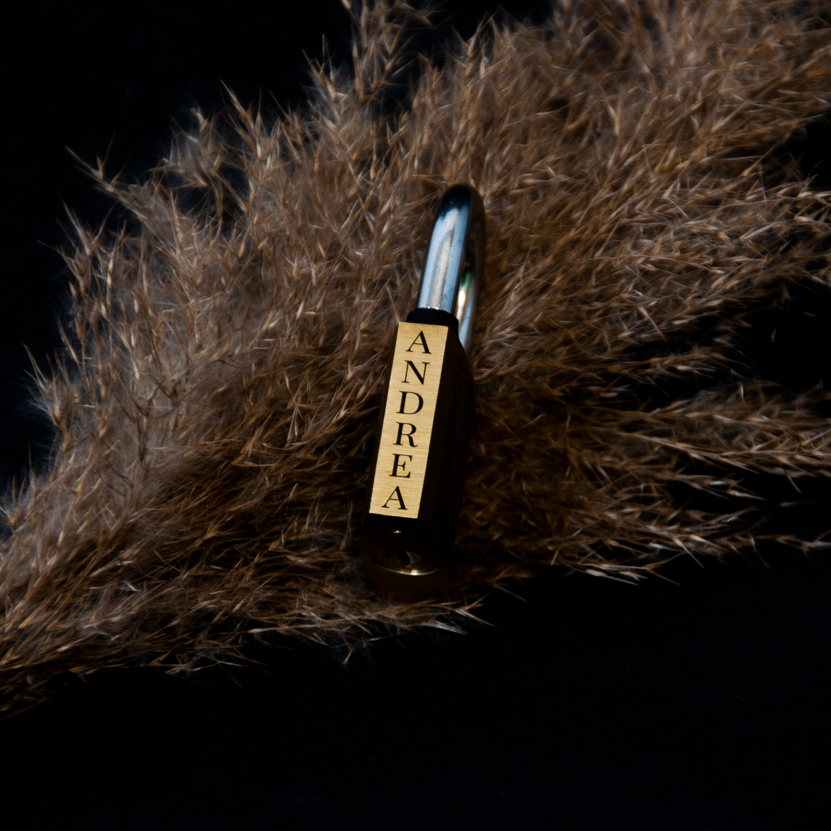 Floral Royal Initial Padlock