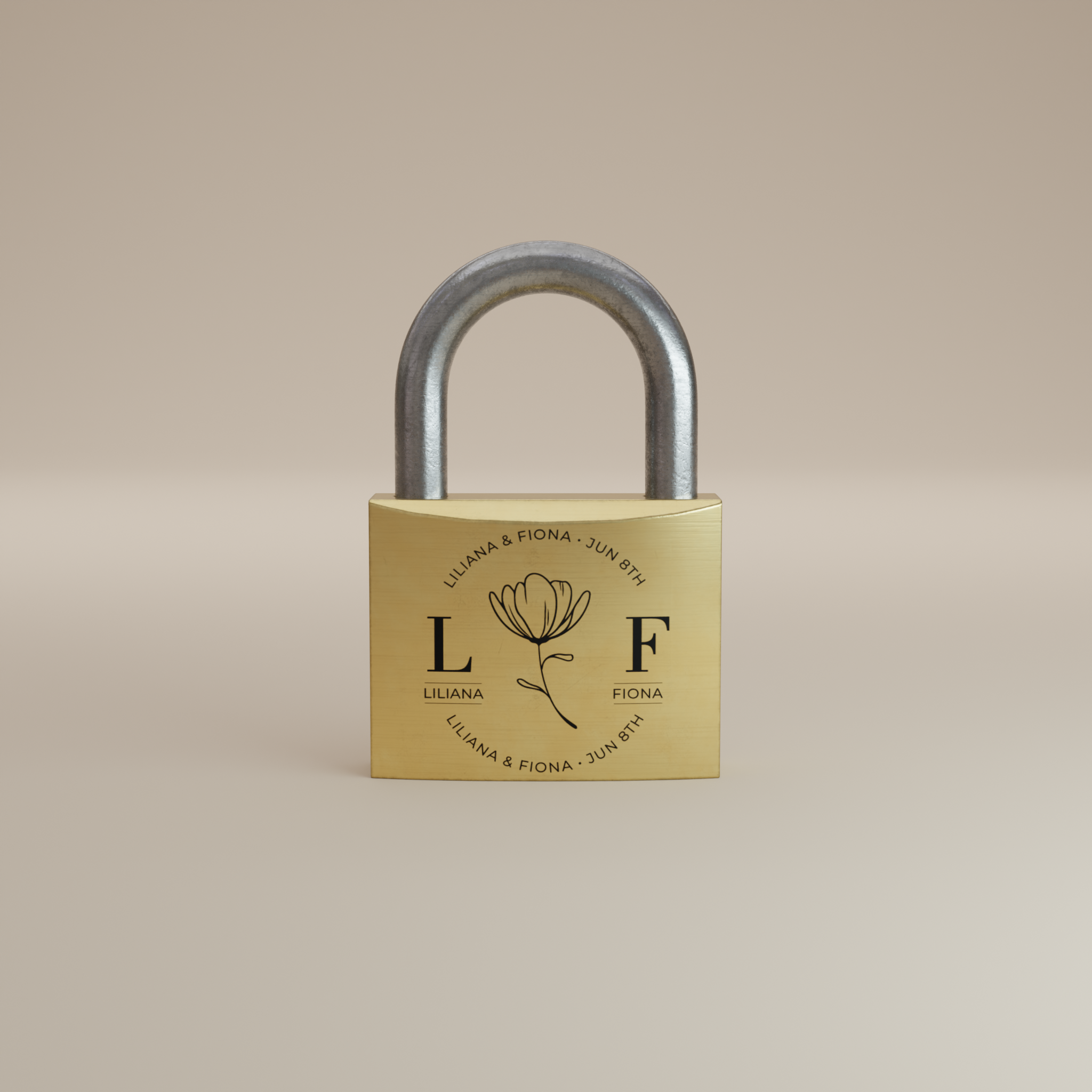 Personalized Lover's Padlock