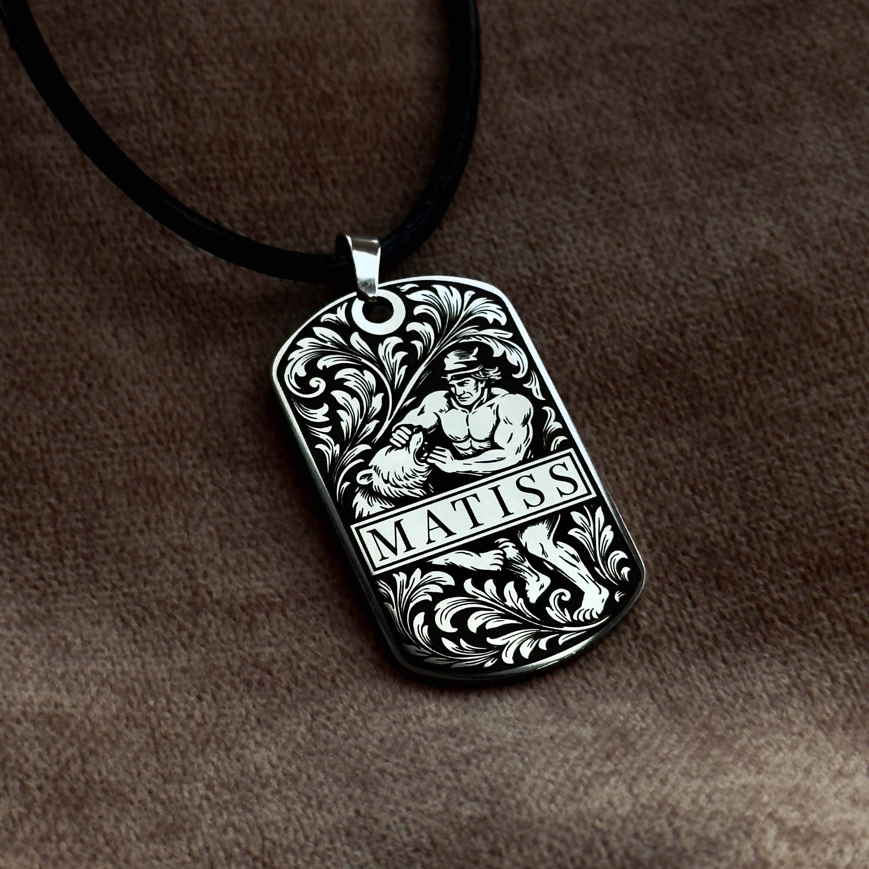 "Lāčplēsis" Custom Dog Tag Necklace