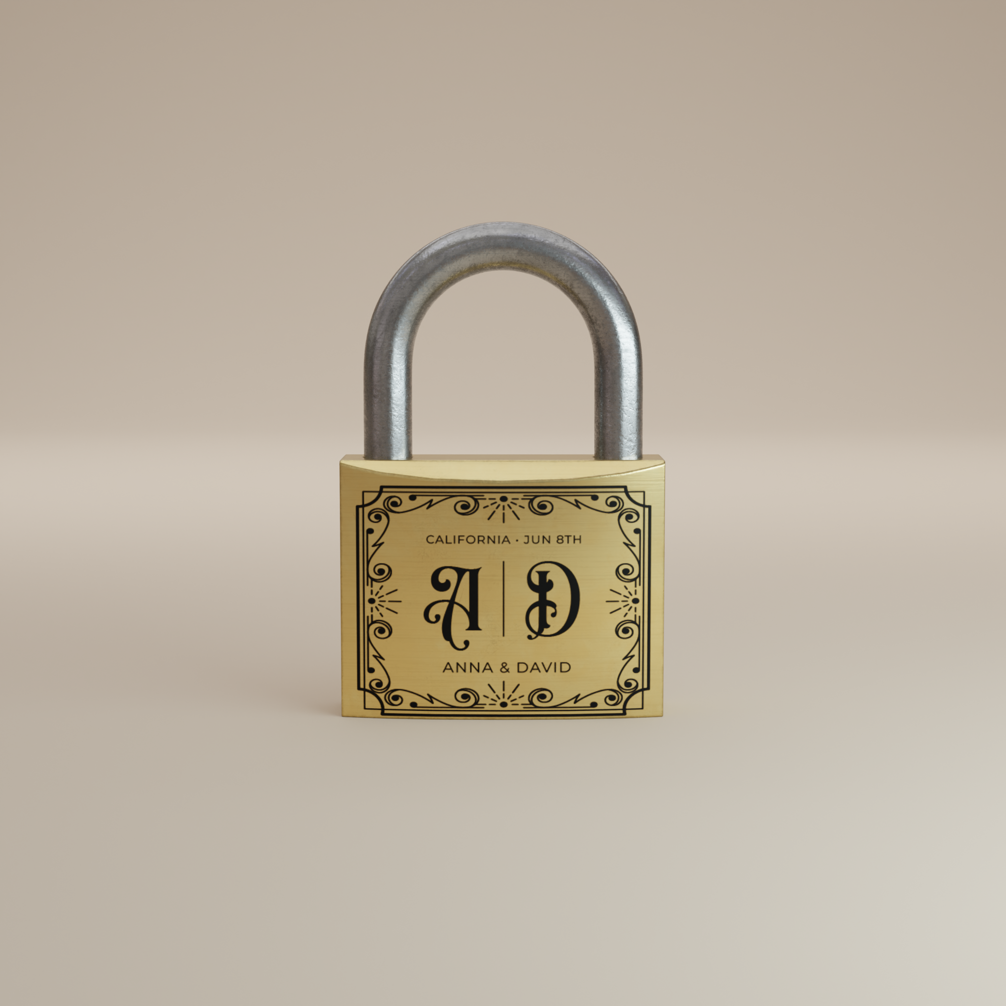 Frame Elegance Padlock