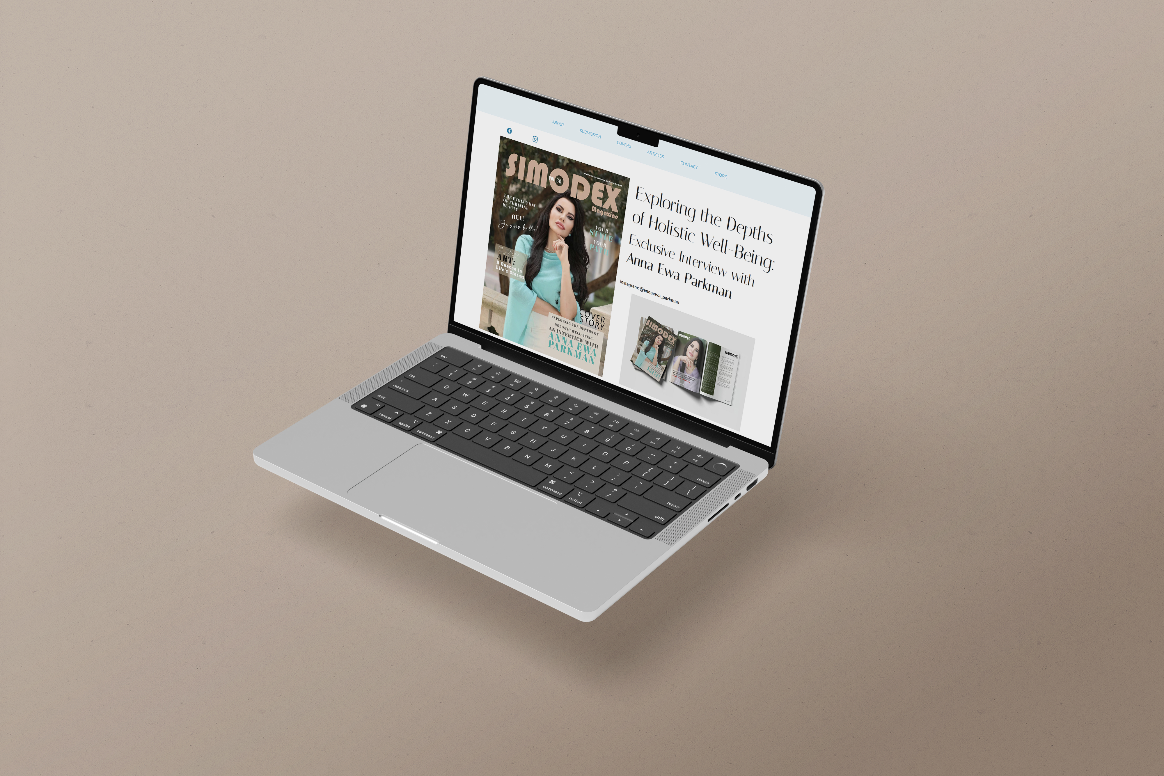 FRONT & BACK COVER + PRINT & WEB INTERVIEW - Max 20 Pages. 