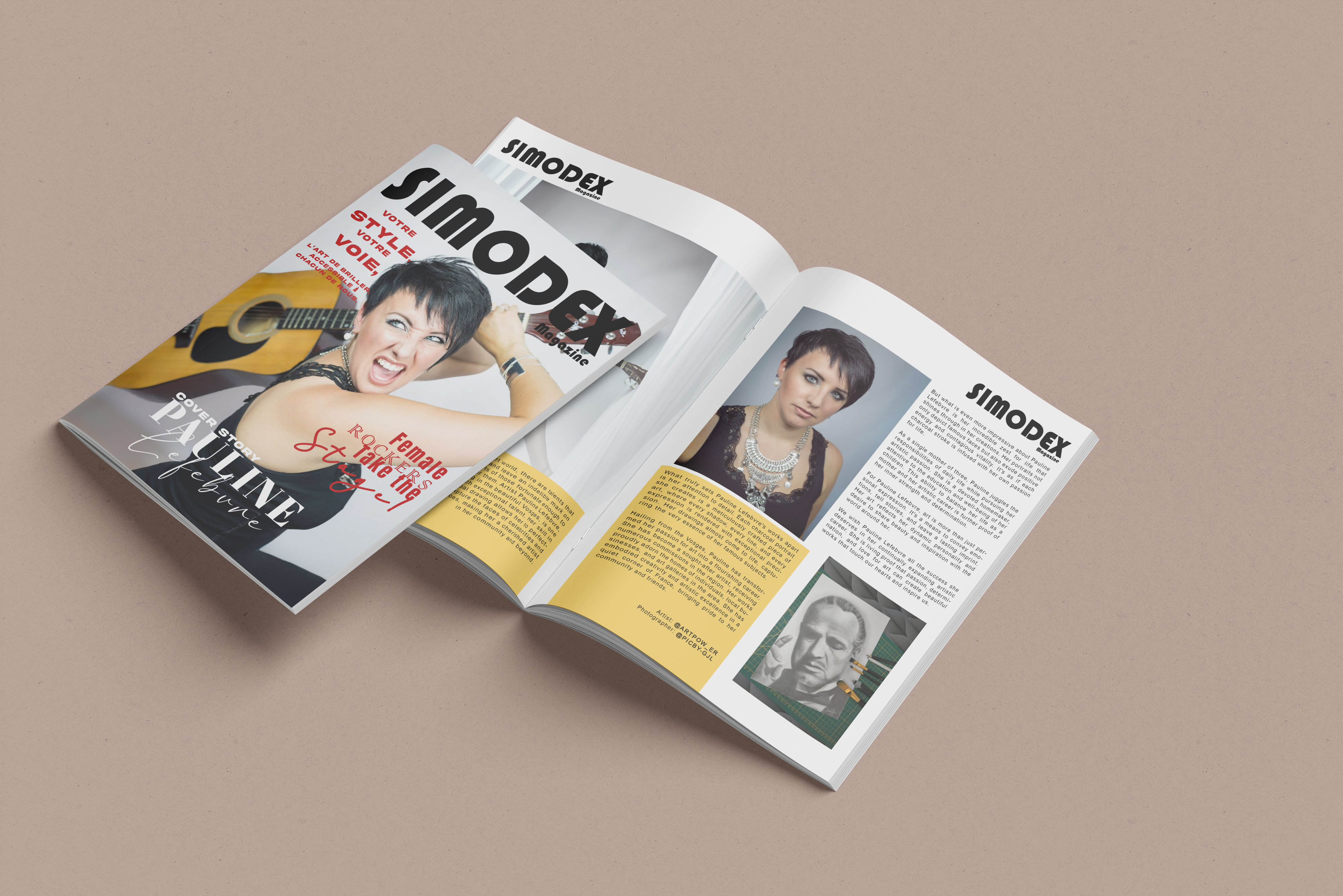 FRONT & BACK COVER + PRINT & WEB INTERVIEW - Max 20 Pages. 