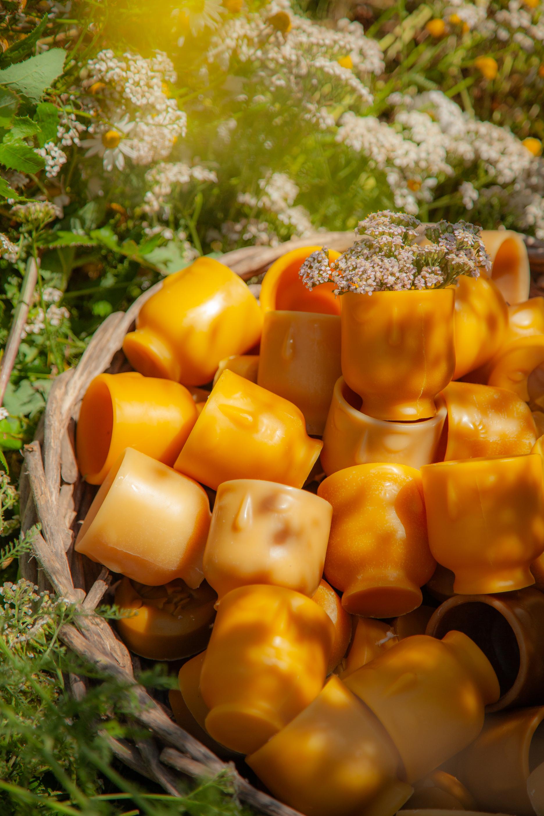 Bičių vaško puodelis „Bičiulis“ 