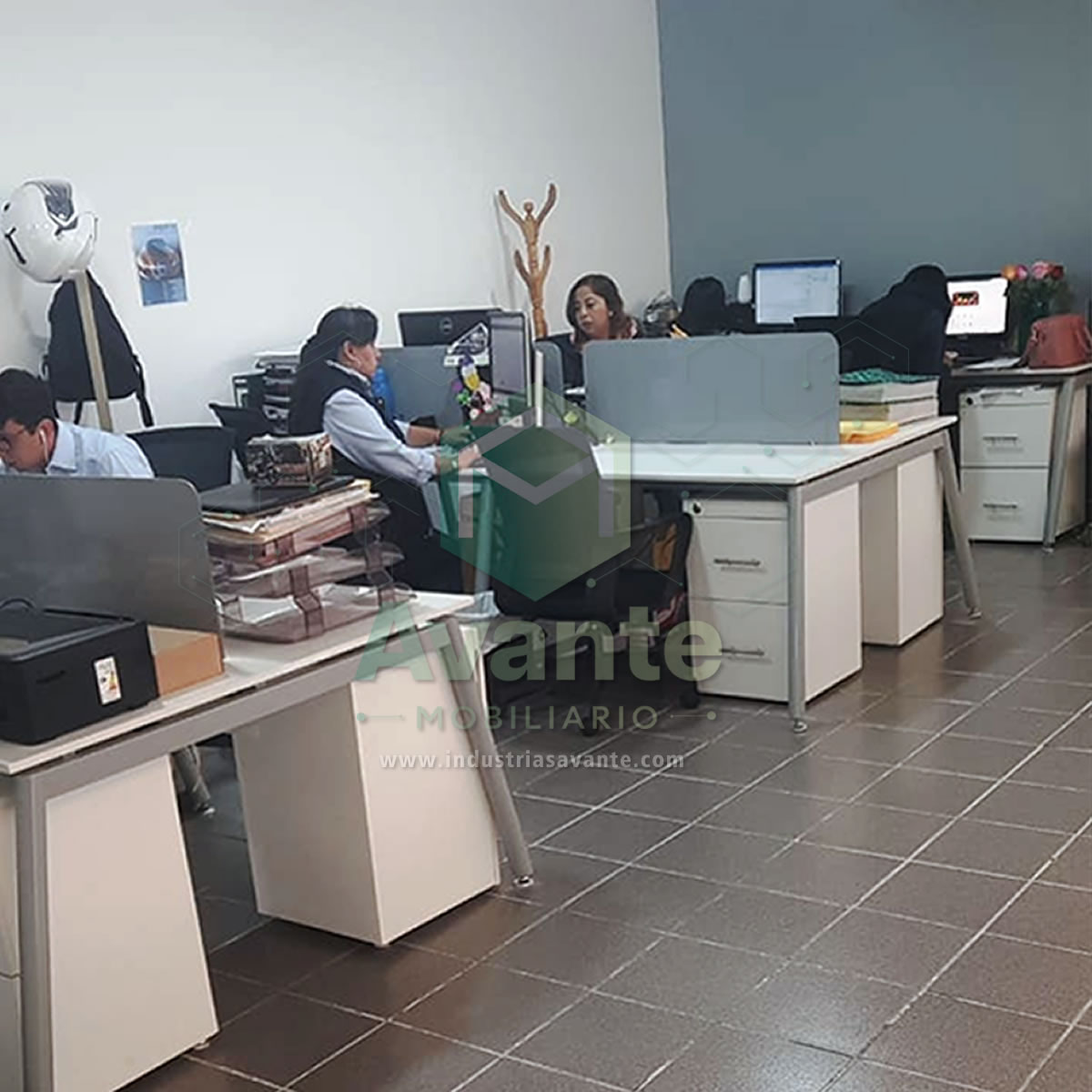 Módulo para 4 Lugares de Trabajo Mod. ARES L-4