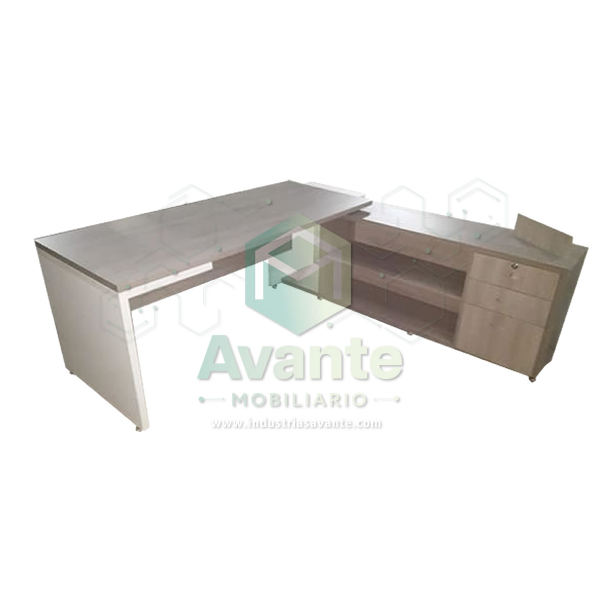 Escritorio Minimalista Mod. Roble W786-DL