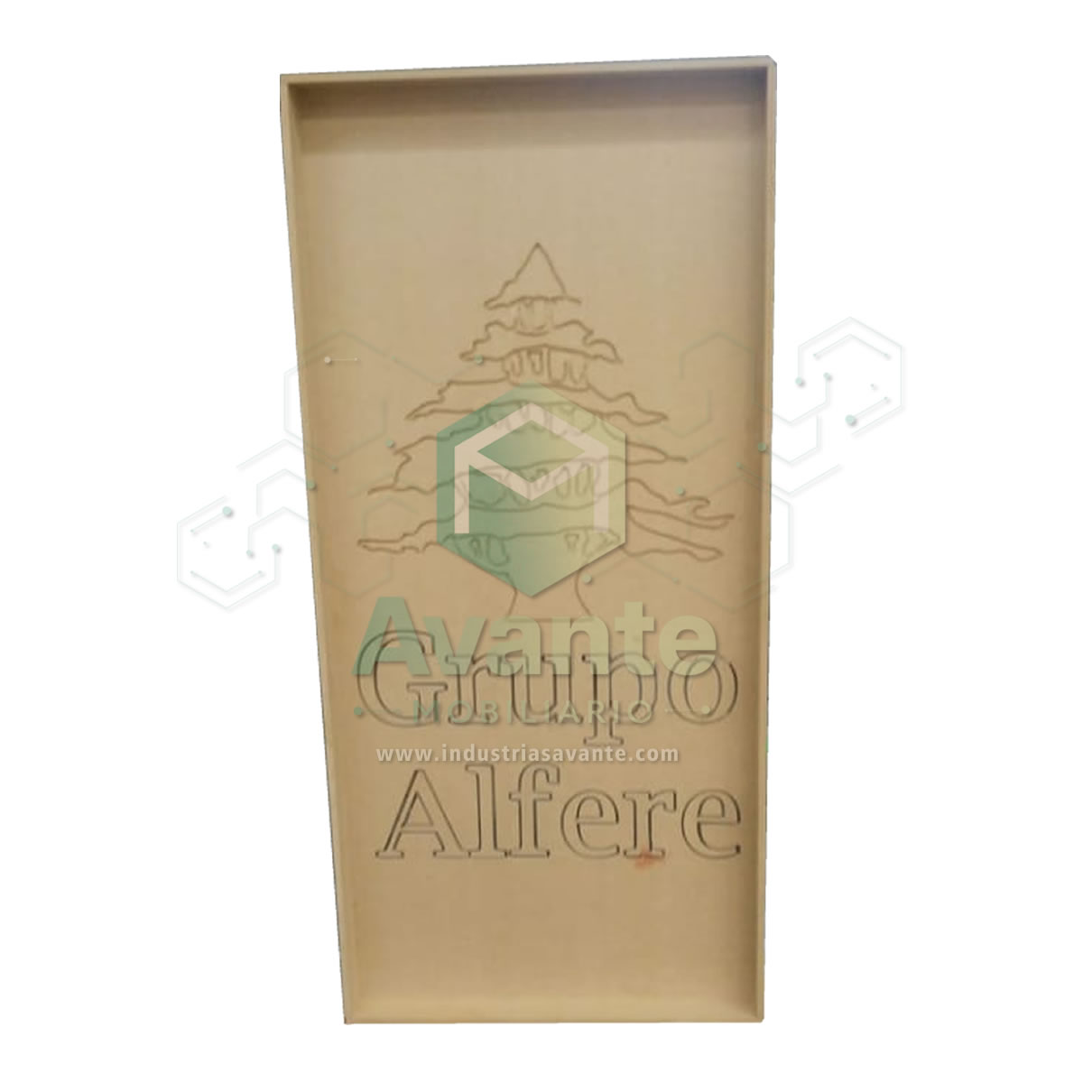 Celosía Decorativa Autosustentable con Logotipo de la Empresa