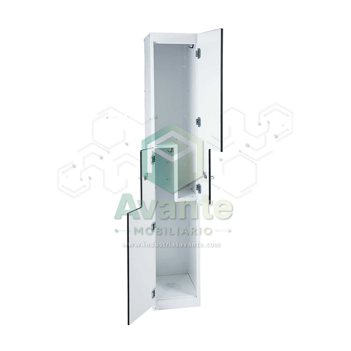 Locker Metálico con Puertas Escalonadas