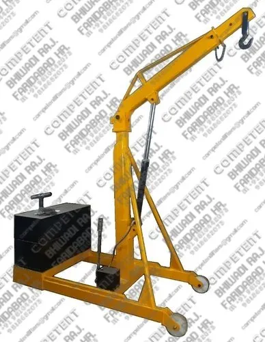 Hydraulic Floor Crane with Counter Weight Box